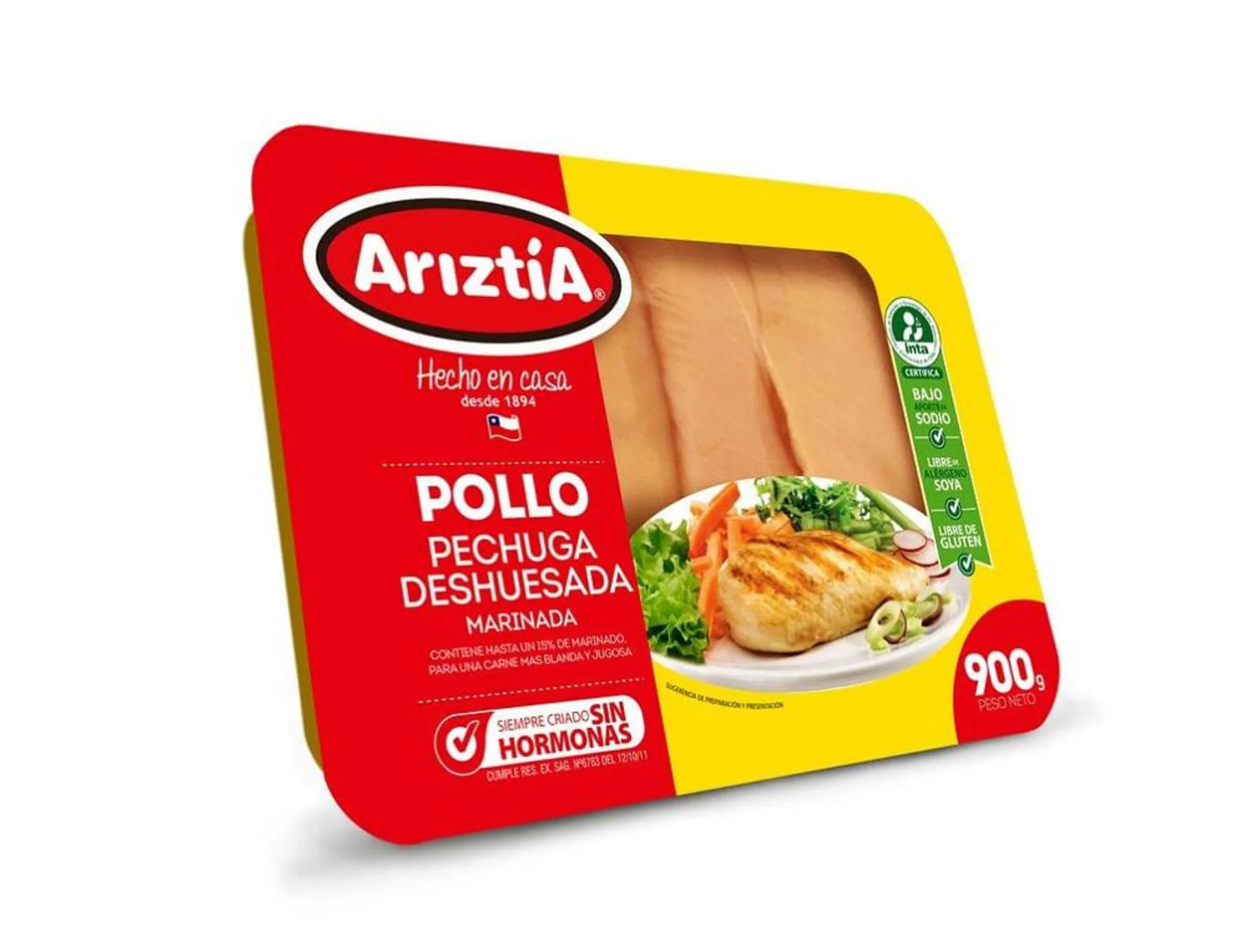 Pechuga de pollo deshuesada Ariztía bandeja 900 g