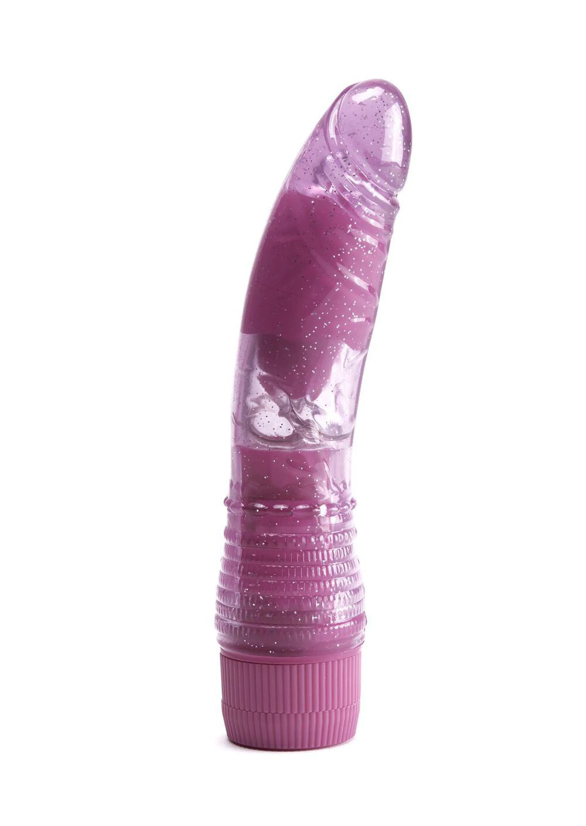 Glitter Jelly Vibrating Dildo