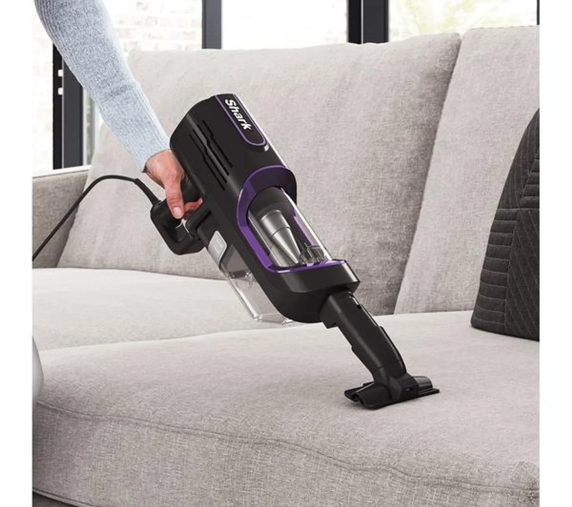 SHARK Anti Hair Wrap HZ500UK Bagless Vacuum Cleaner - Charcoal Grey & Purple