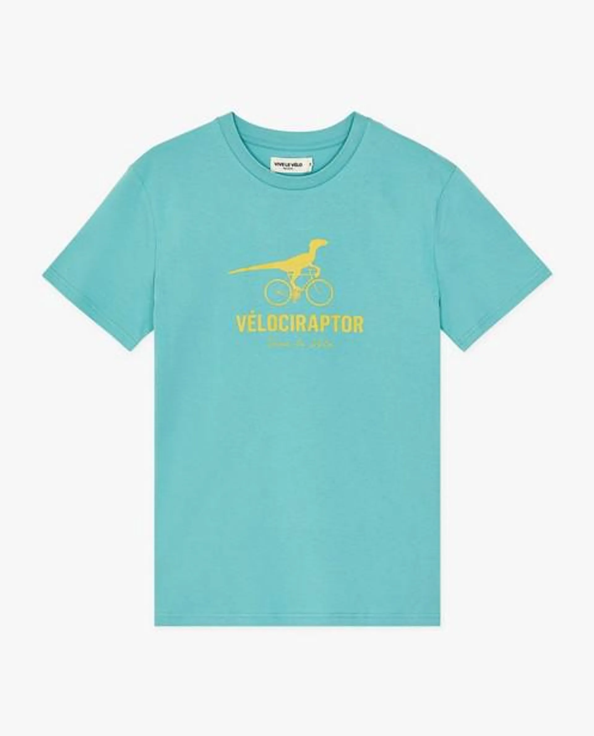 T-shirt velociraptor, heren