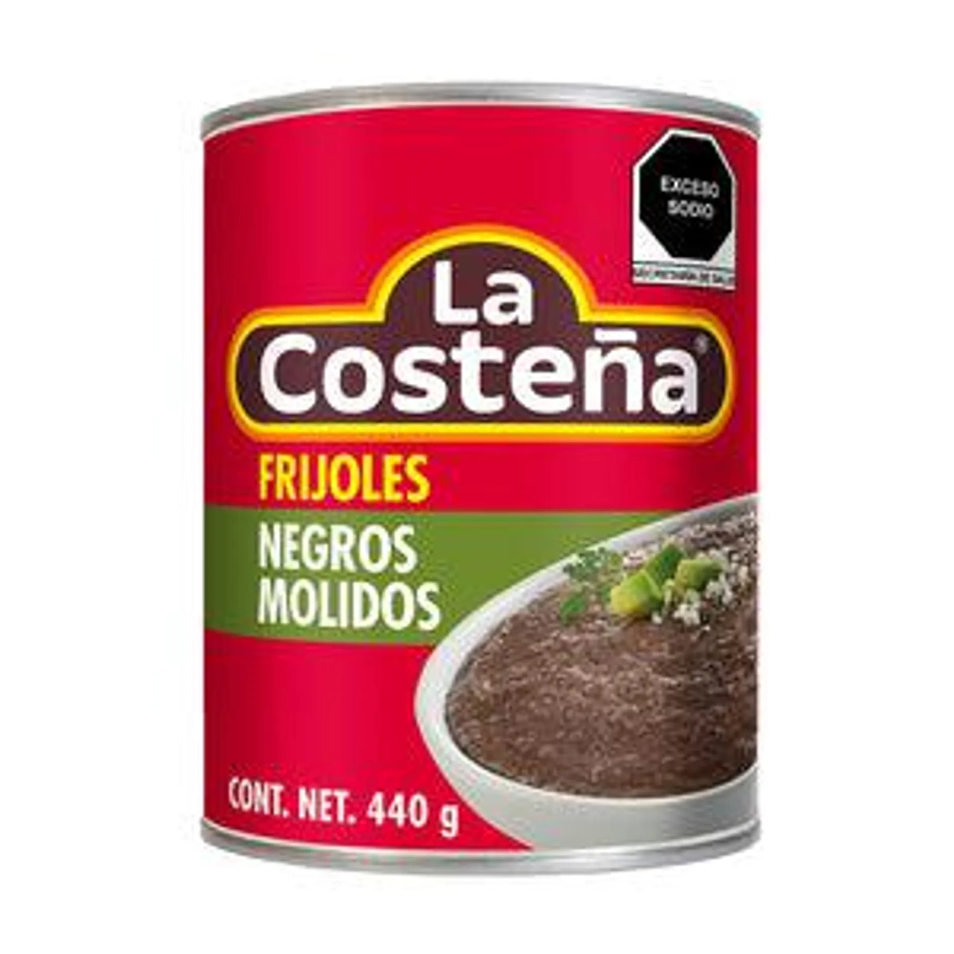 FRIJOLES MOLIDOS NEGROS LA COSTEÑA LATA 440 GR.