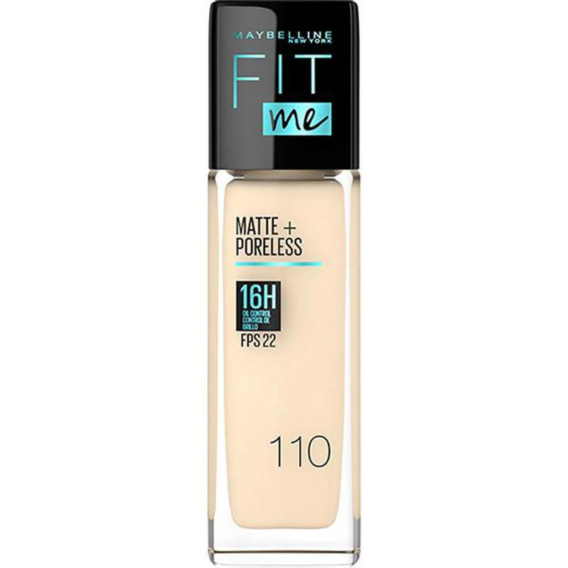 Base Líquida de Maquillaje Maybelline Fit Me Matte Poreless Foundation x 30 ml