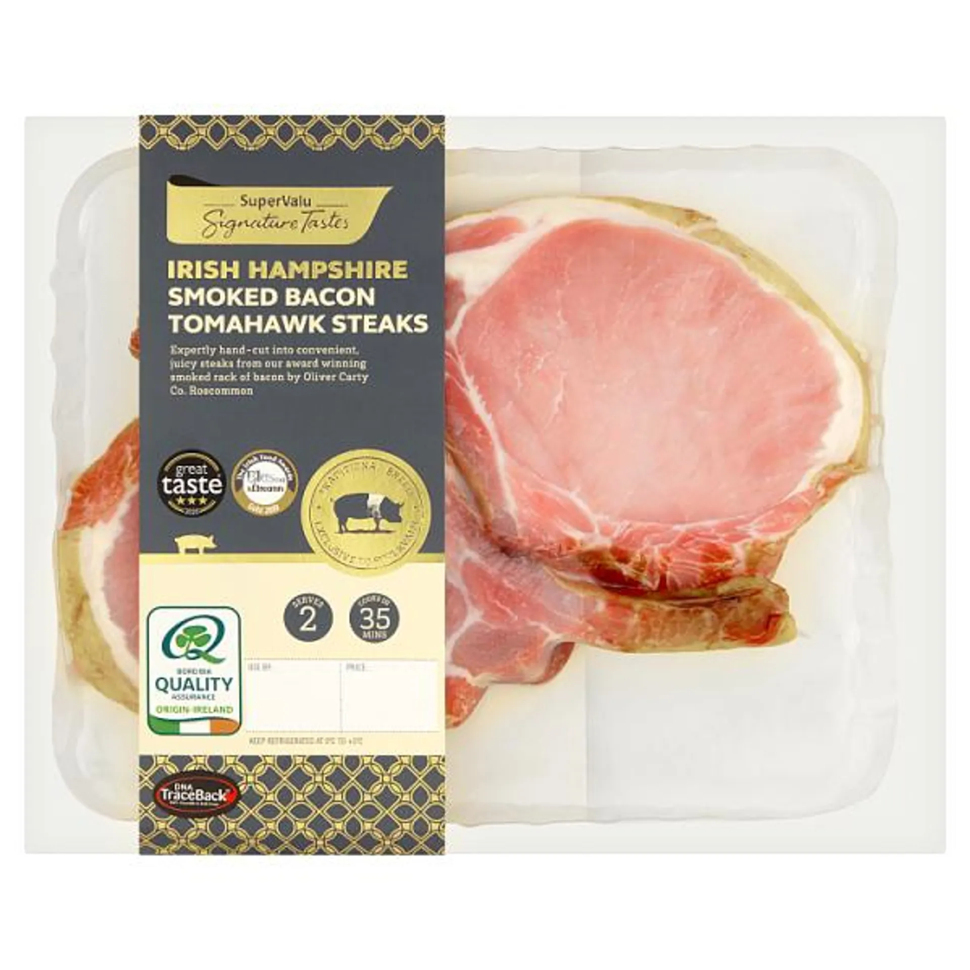 Signature Tastes Fresh Smoked Rack Of Bacon Tomahawks 600g (600 g)