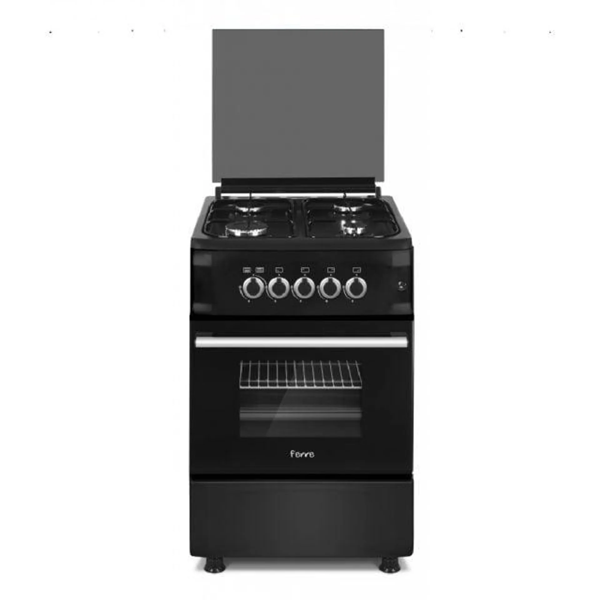 STOVE - FERRE - 4PLT - COMPACT - GAS - 50X60CM - BLK