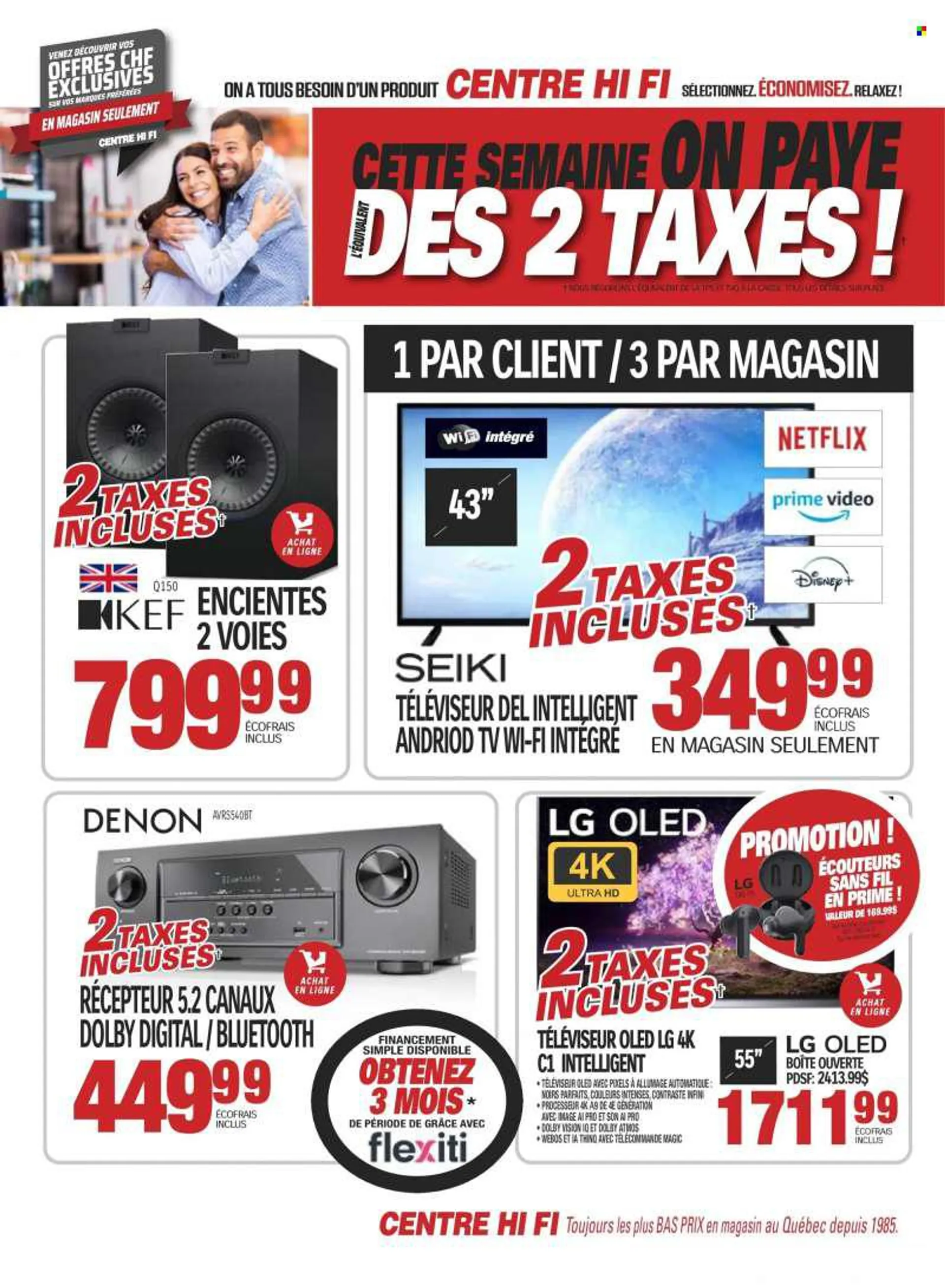 Centre Hi-Fi Flyer - June 17, 2022 - June 23, 2022 - Sales products - webos, UHD TV, ultra hd, TV, KEF, LG. Page 3.
