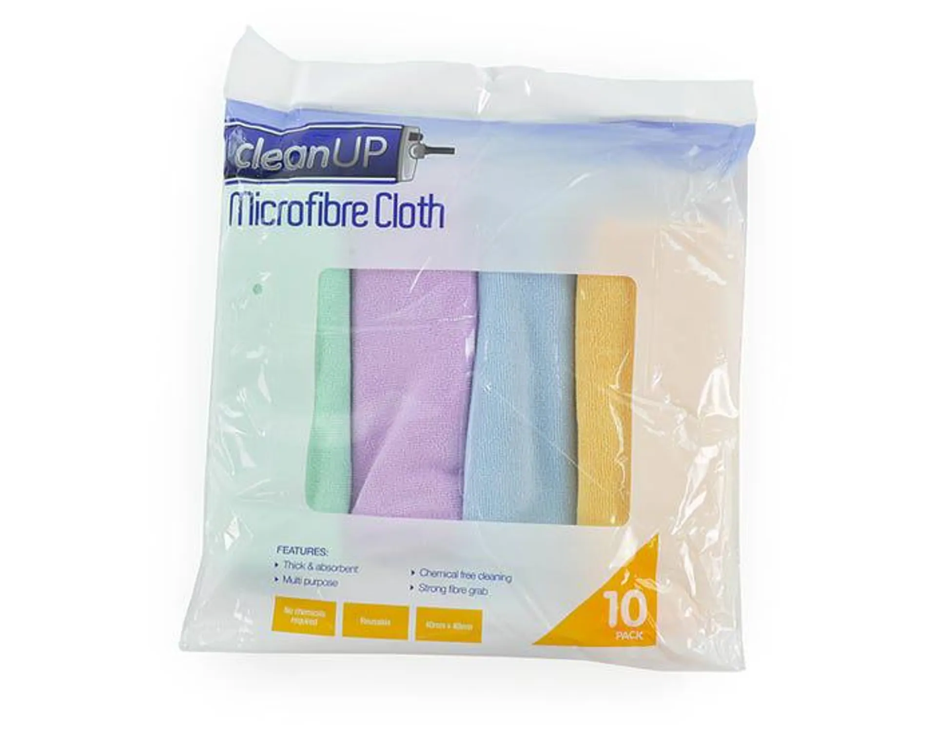 Clean up Microfibre Cloths 10 Pack