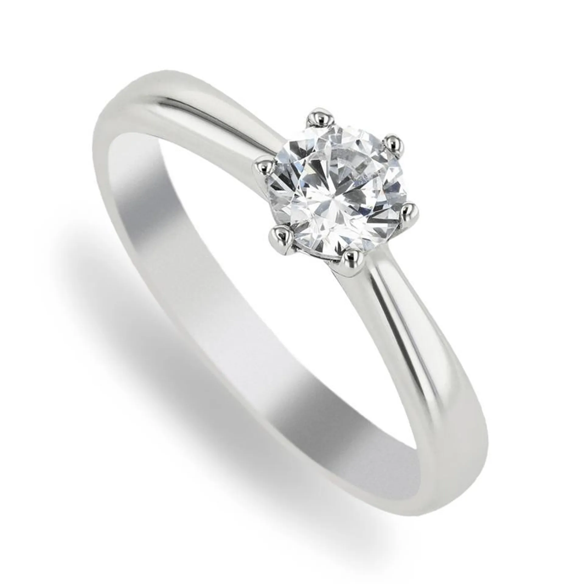 Yellow Gold Diamond Solitaire Primary Ring