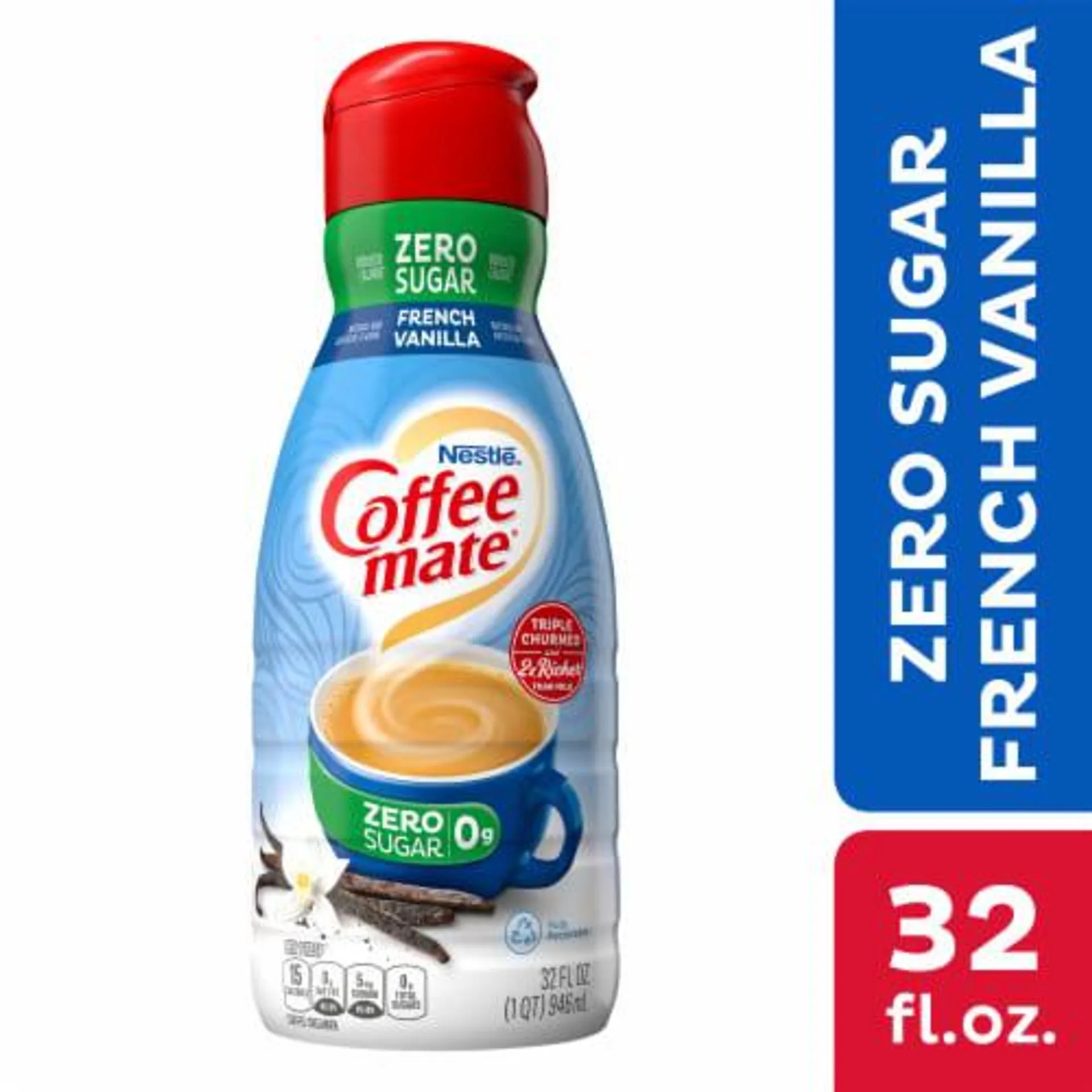 Nestle Coffee mate Zero Sugar French Vanilla Liquid Coffee Creamer
