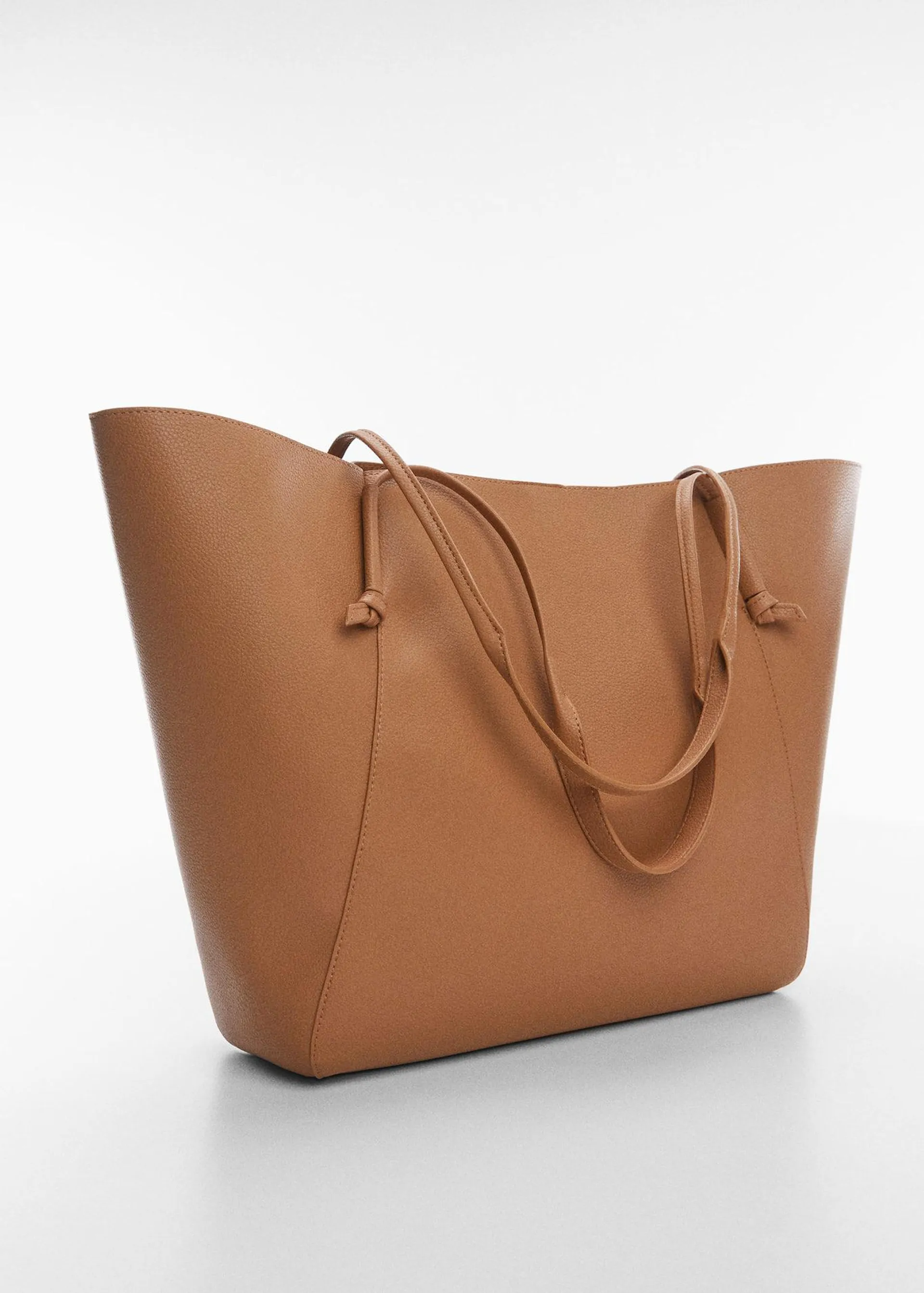 Knot handle shopper bag