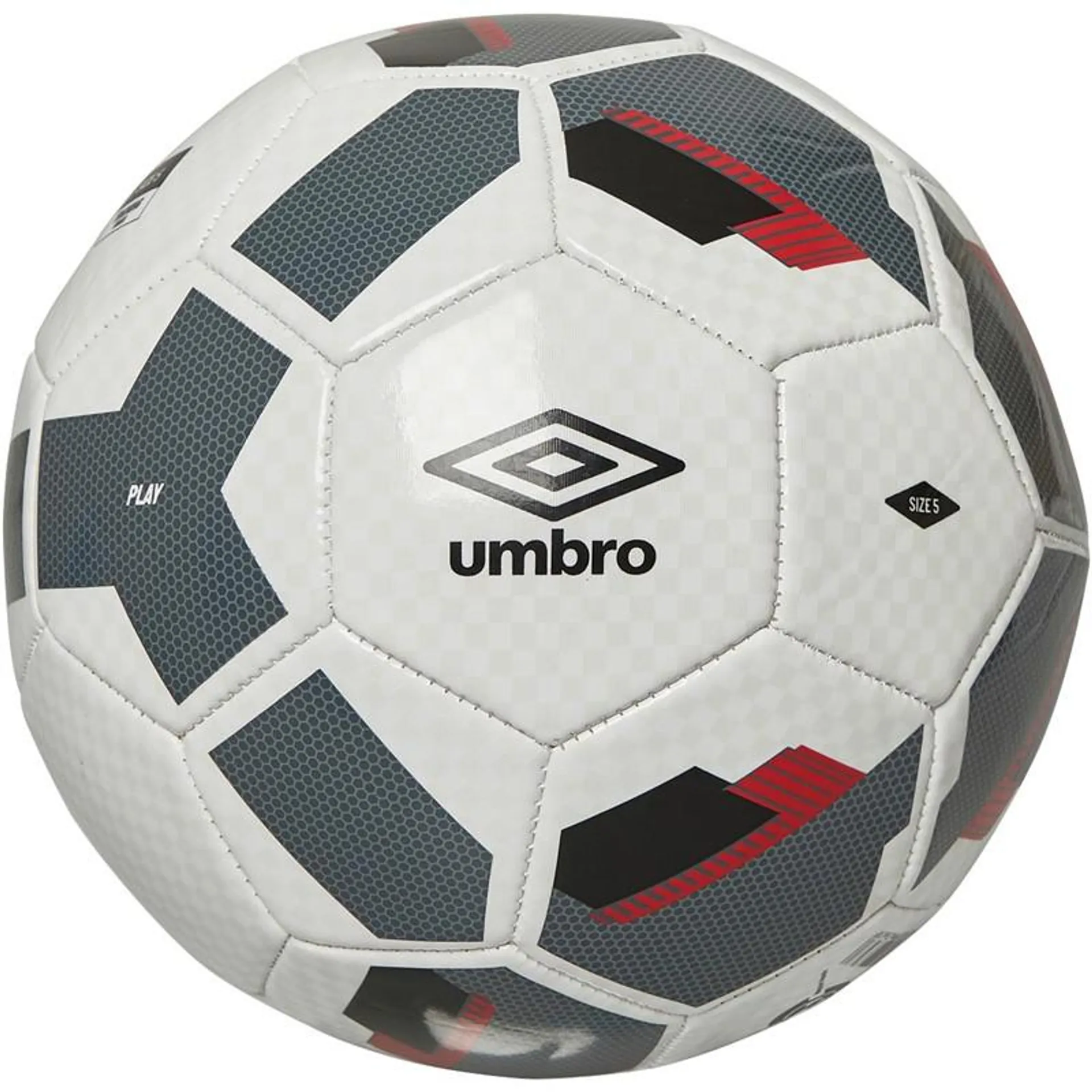 Umbro Play Training Football White/Black/Carbon/Vermillion