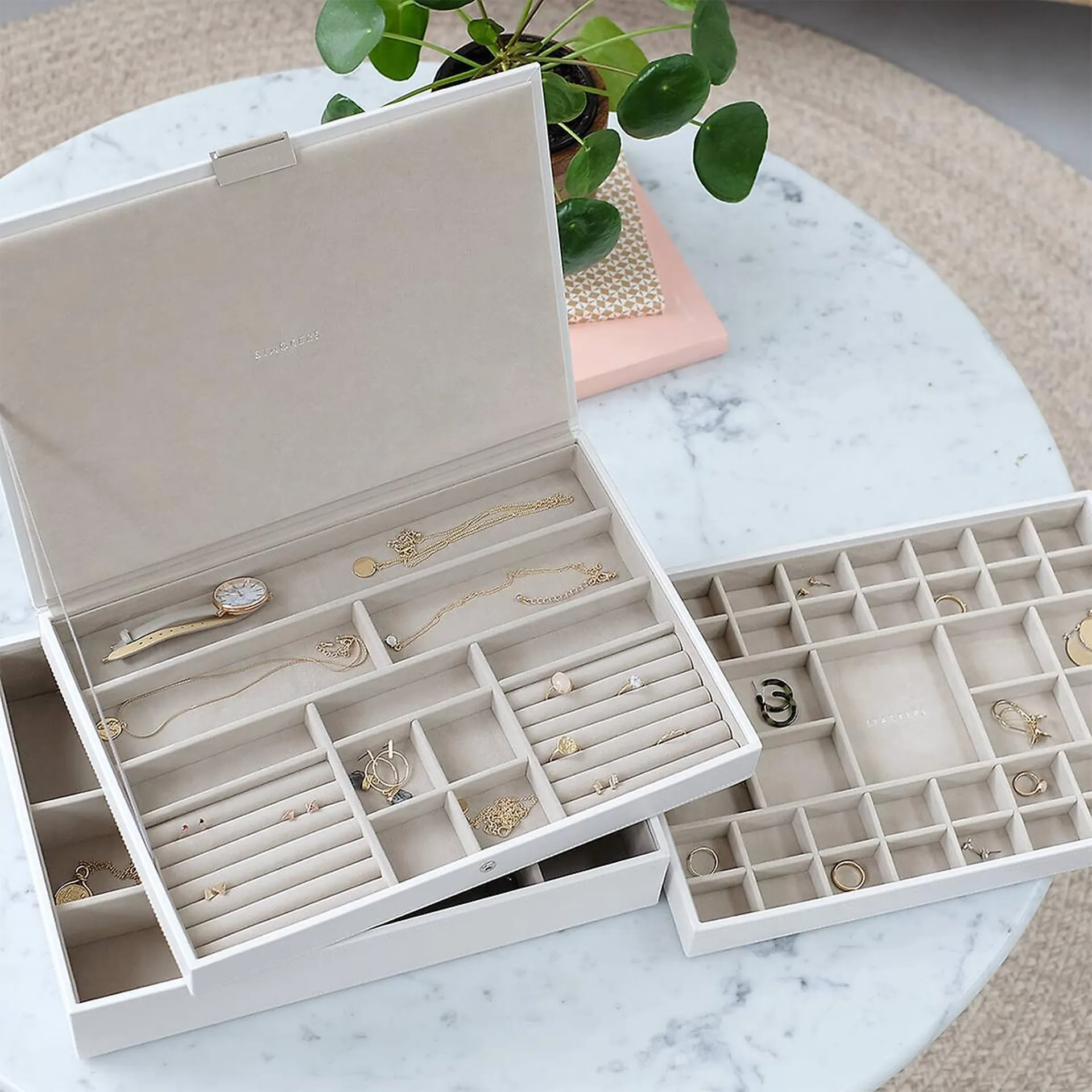 Stackers White Supersize Jewelry Box Collection