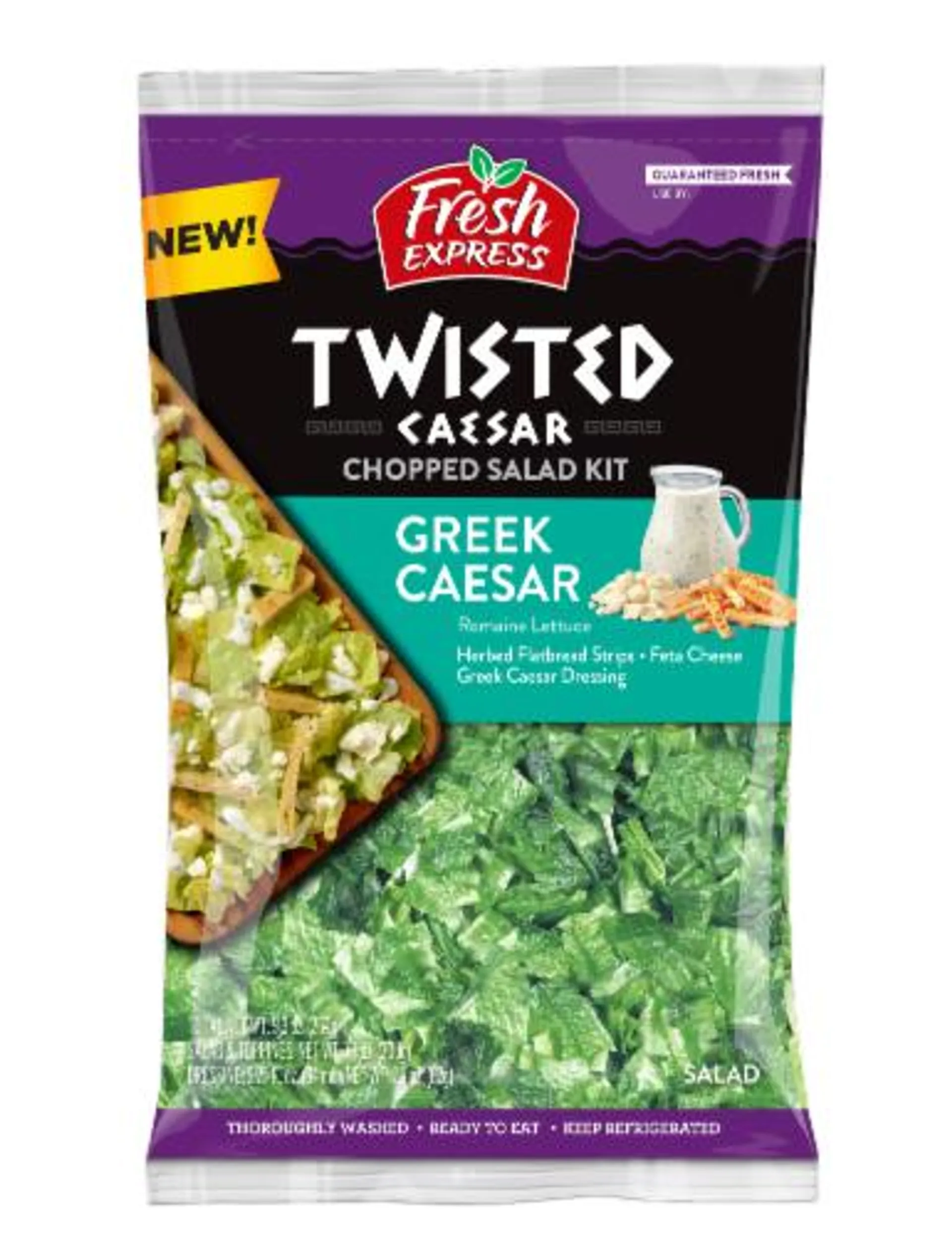 Fresh Express Twisted Greek Caesar Chopped Salad Kit