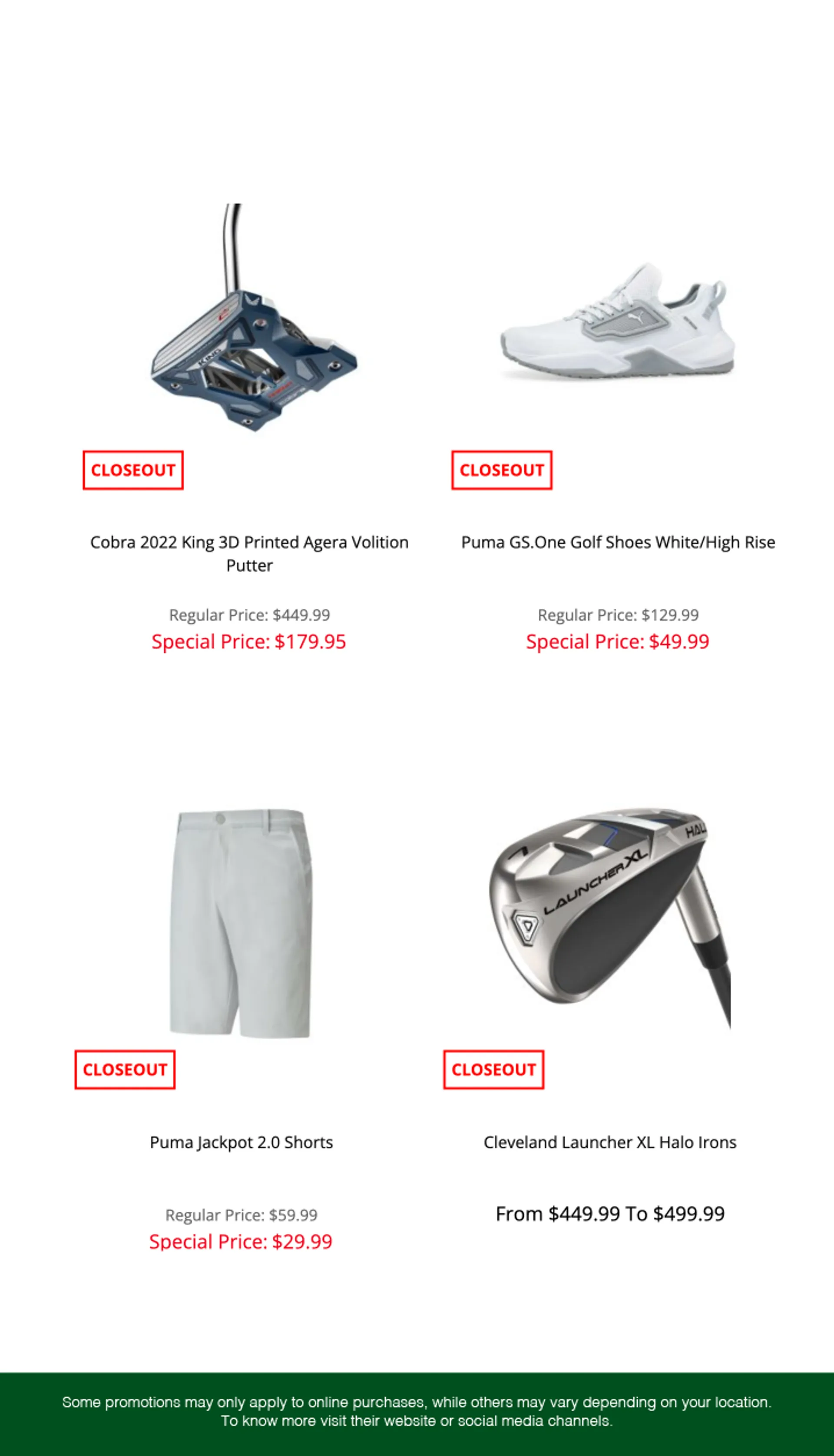 Weekly ad Golf Discount Deals from May 9 to May 31 2025 - Page 4