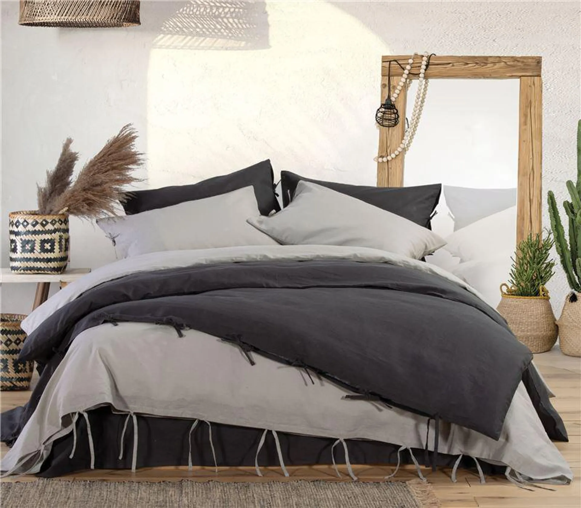 DUVET COVER SINGLE COTTON-LINEN