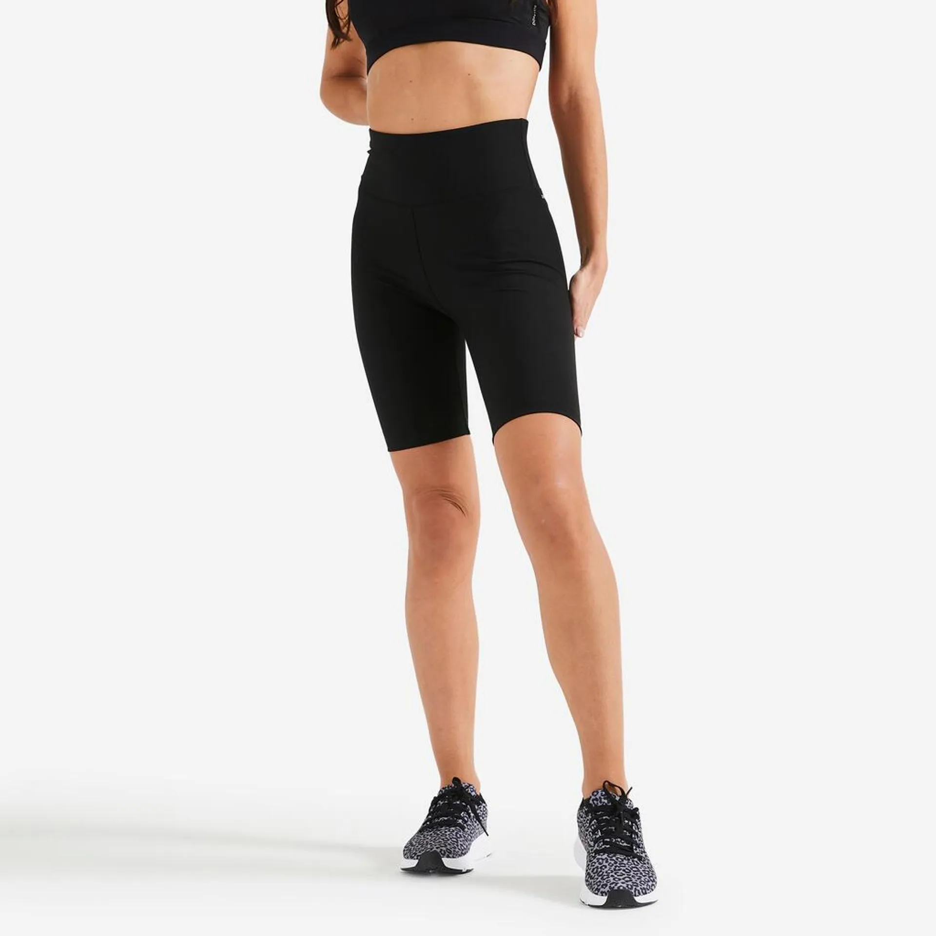 High-Waisted Fitness Cycling Shorts