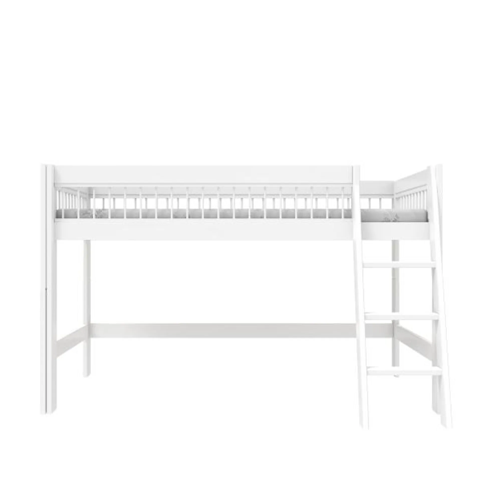 Semi high bed with slanted ladder, Breeze