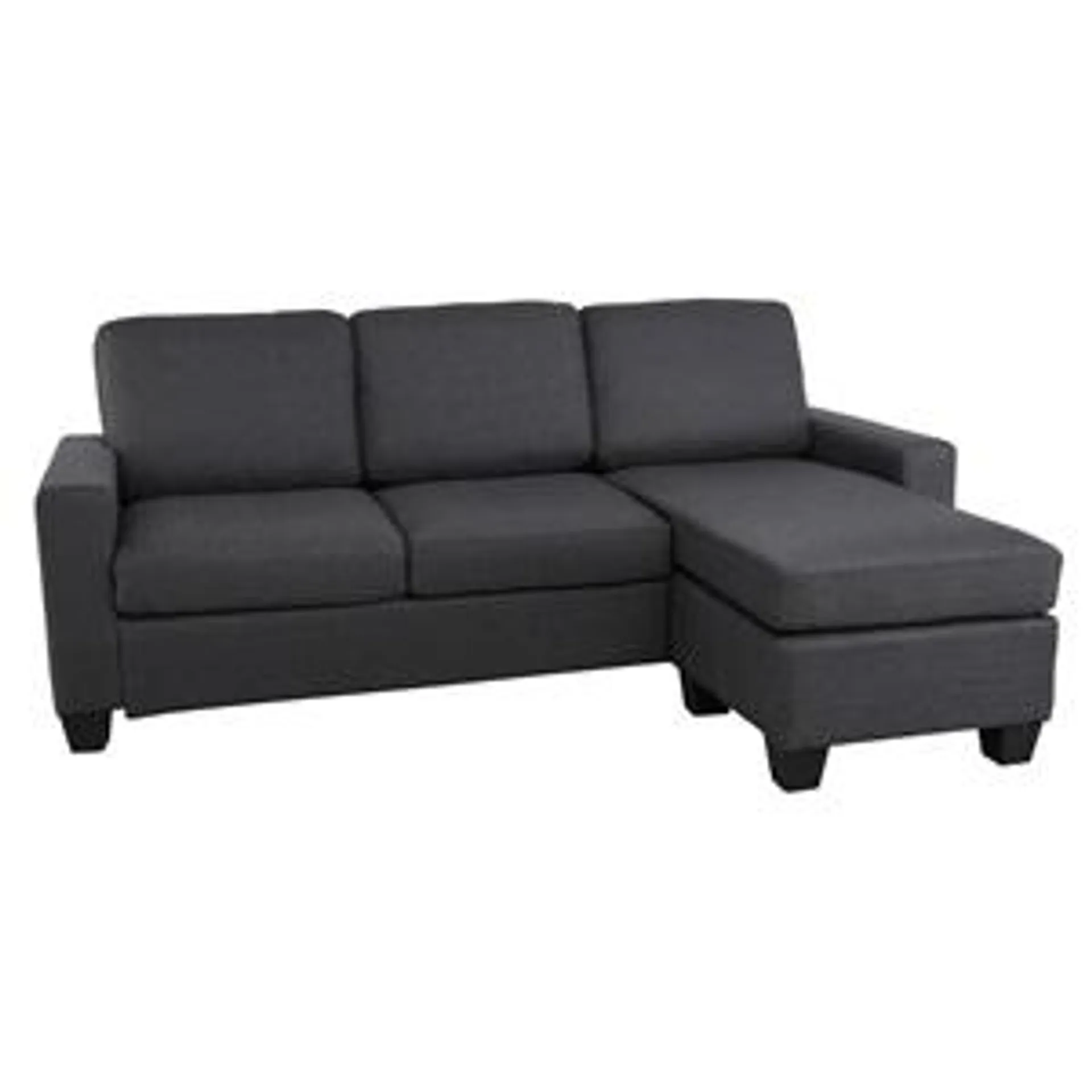 PORTLAND-W Reversible Corner Sofa Dark Grey