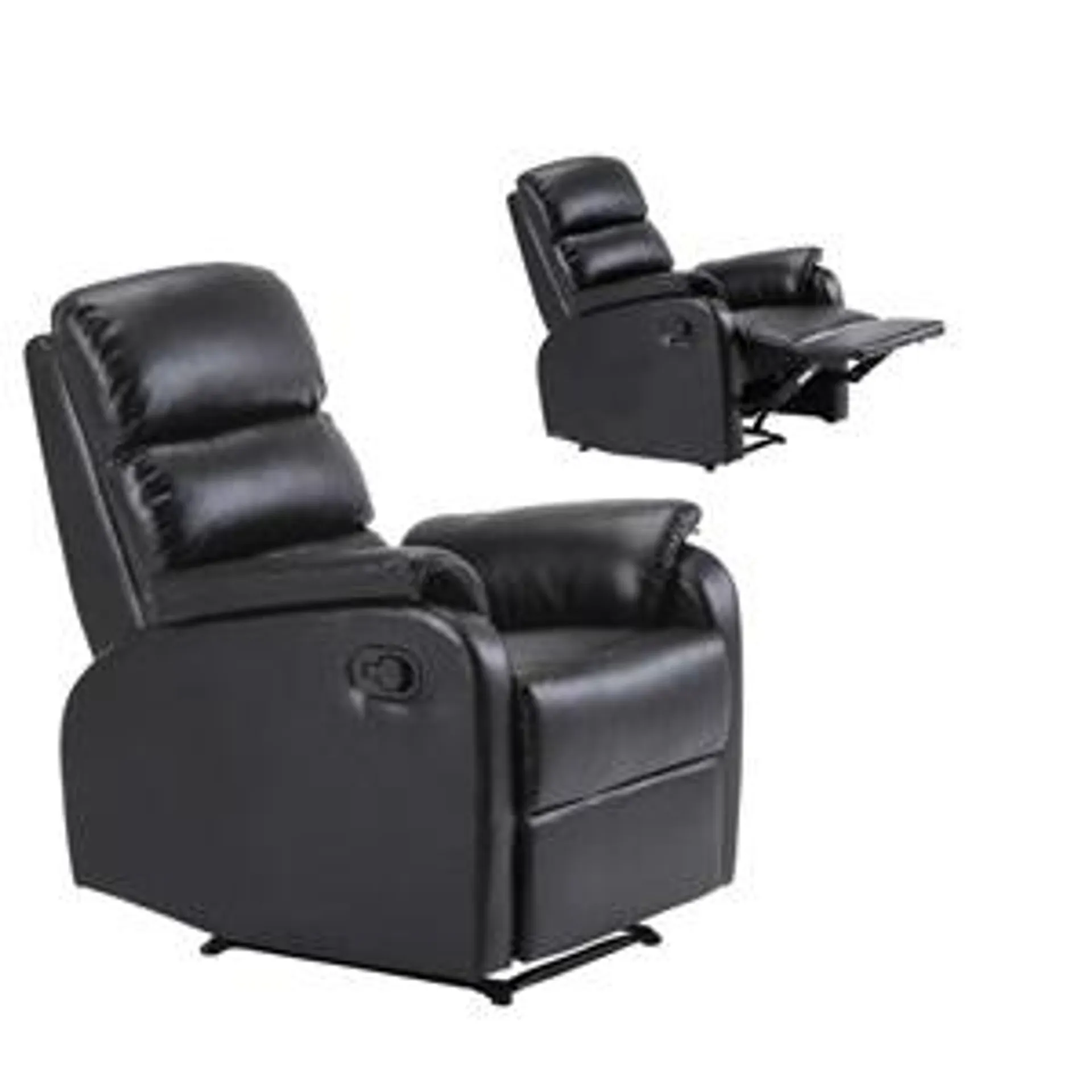 COMFORT Armchair Relax Black Pu