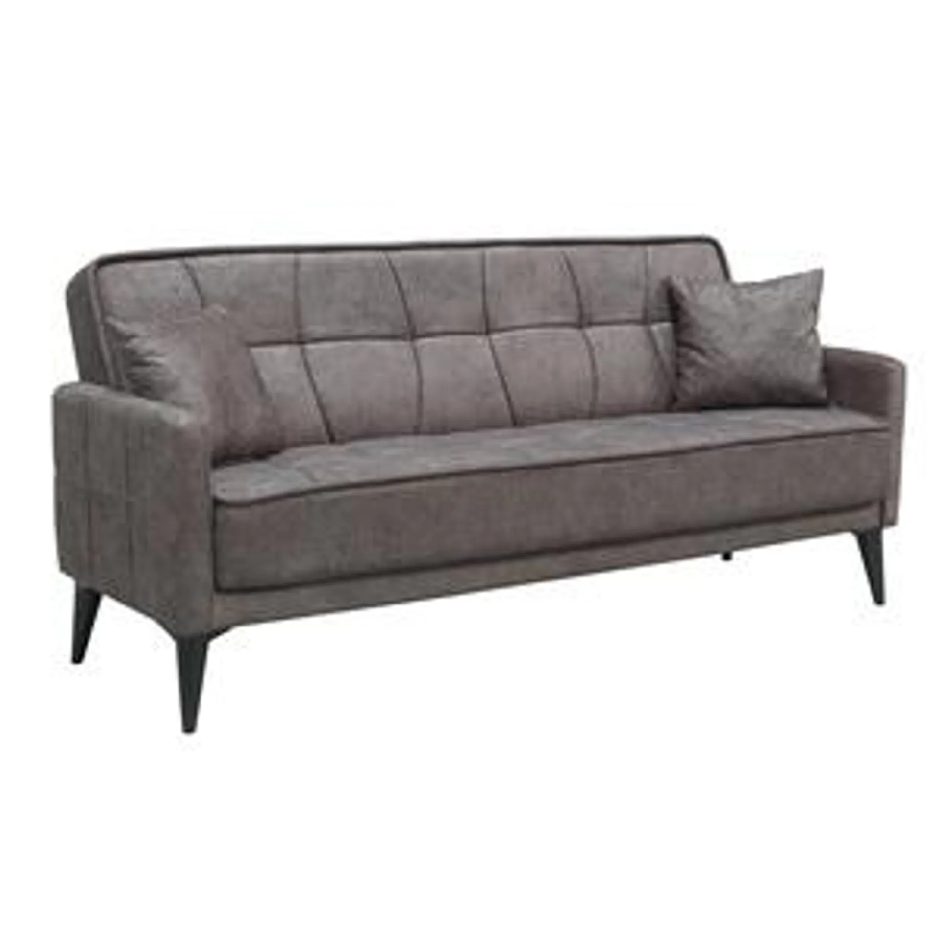 PERTH Sofa-Bed with Storage 3-Seater / Fabric Brown