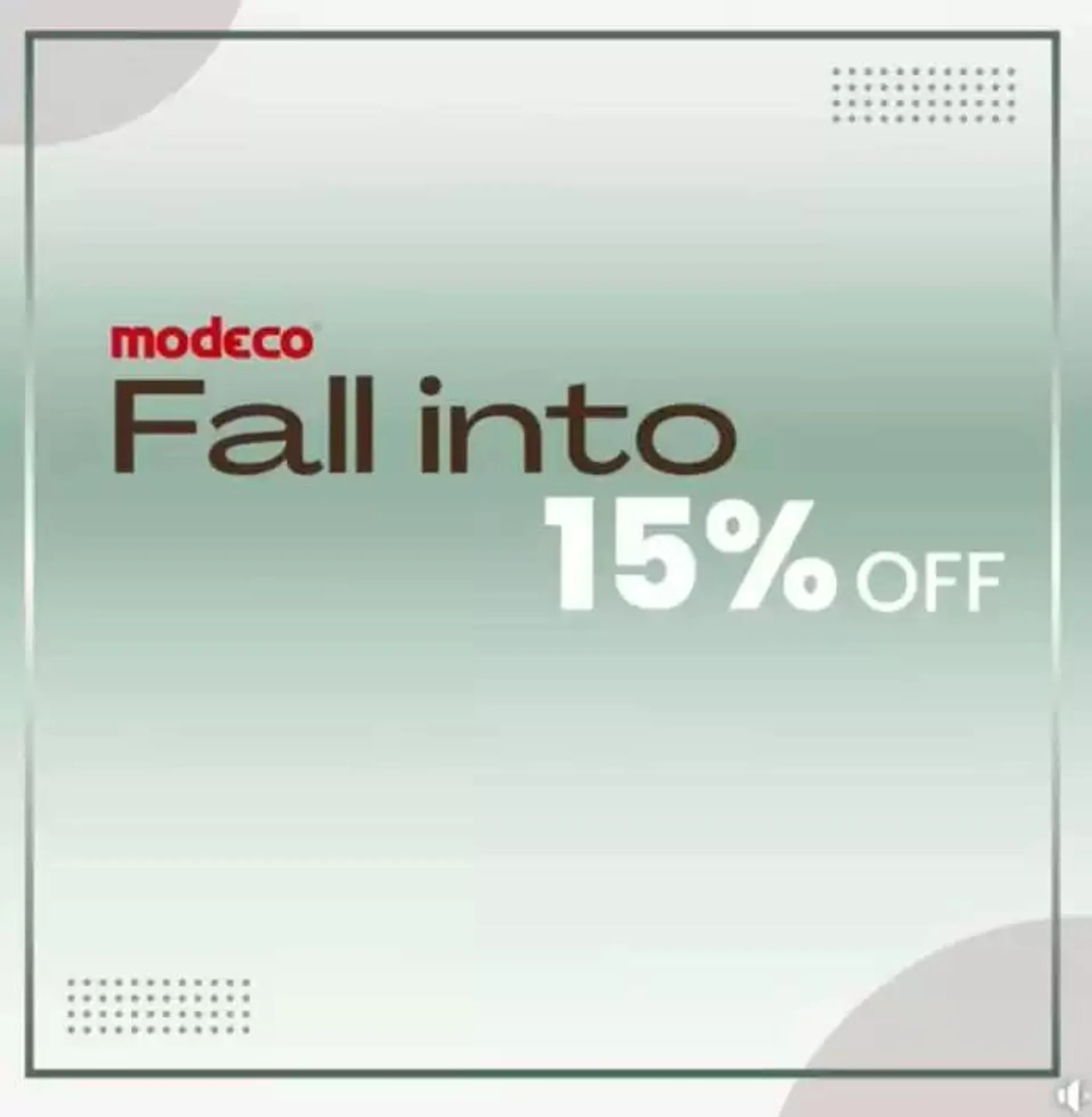 Fall into 15 % off  - 1