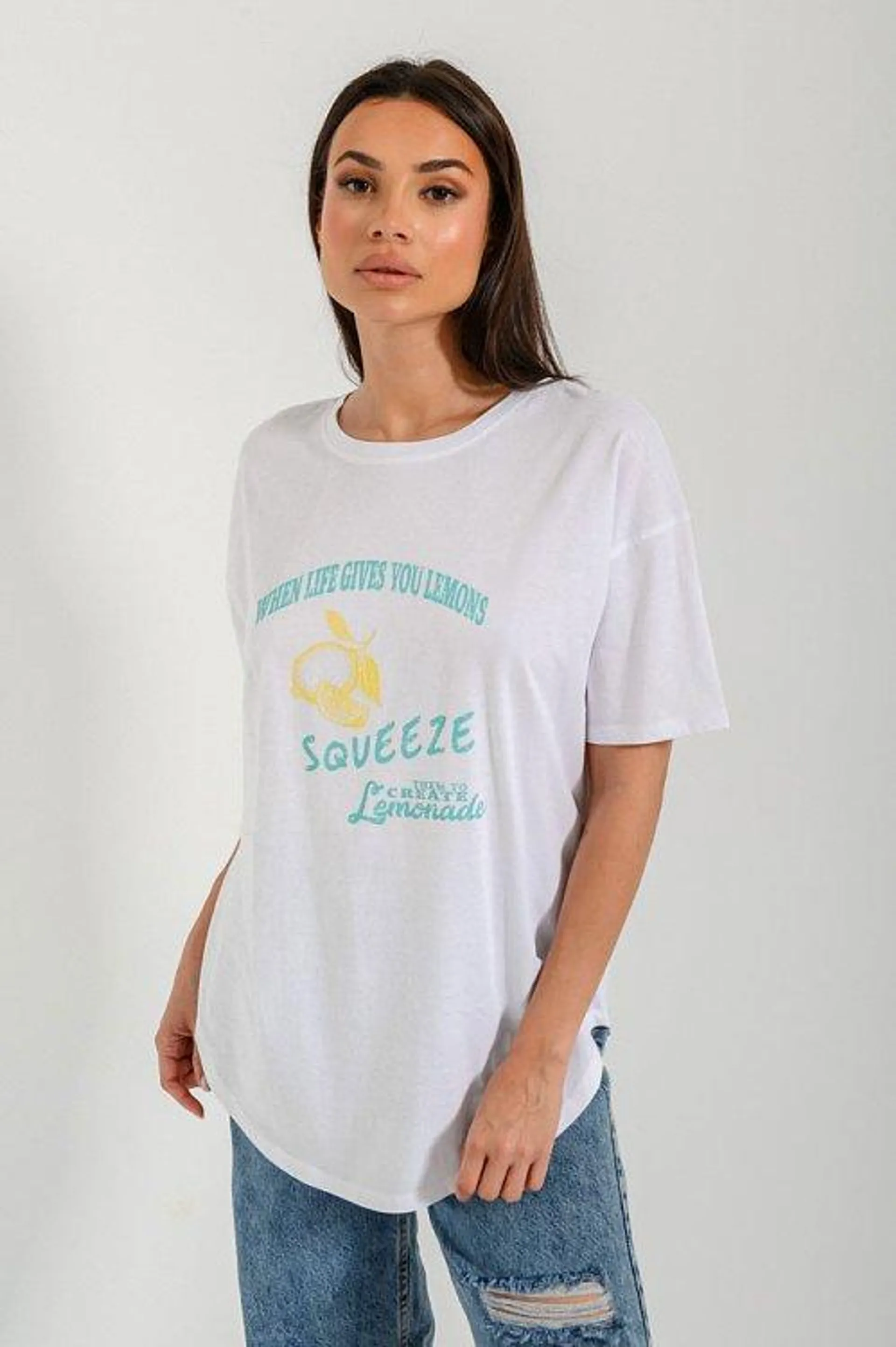 Oversized t-shirt με τύπωμα