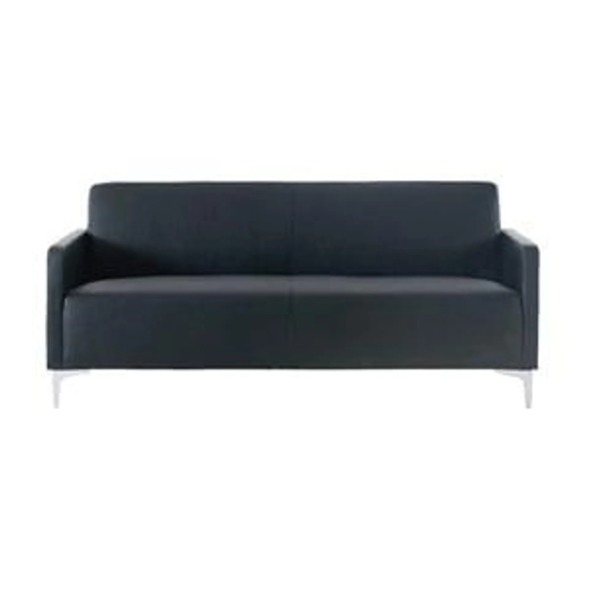 STYLE 2-Seater K/D Sofa Black Pu