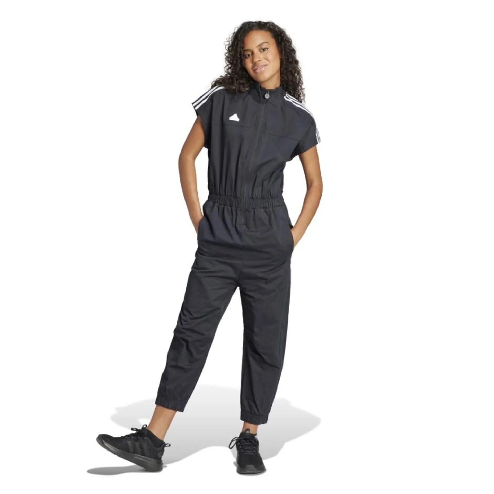 adidas Sportswear Tiro Woven Loose Μαύρο - Γυναικεία Ολόσωμη Φόρμα