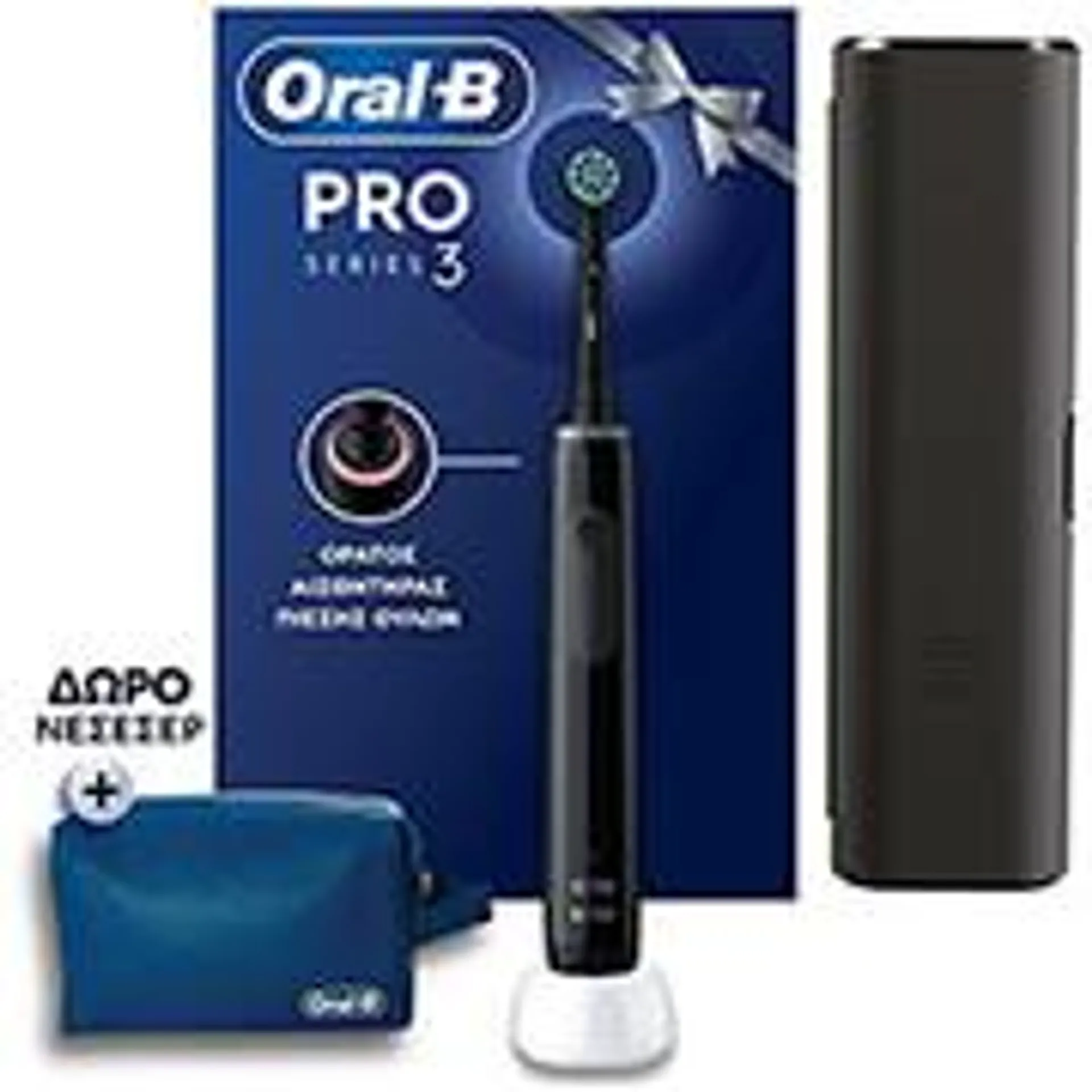 ORAL B PRO 3 BLACK ΘΗΚΗ+ΔΩΡΟ ΝΕΣΕΣΕΡ