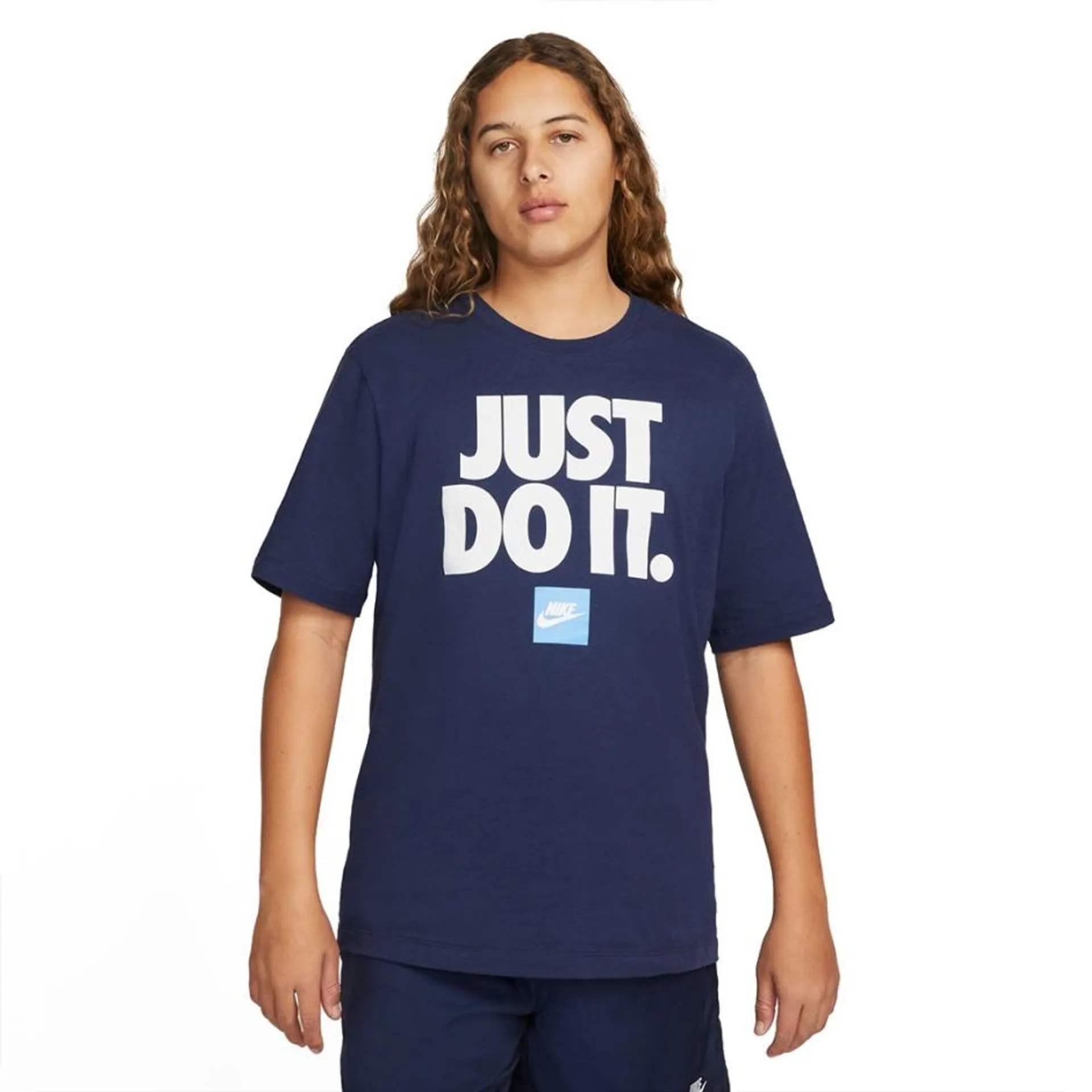 Ανδρική Κοντομάνικη Μπλούζα Μπλε - Nike Sportswear Just Do It