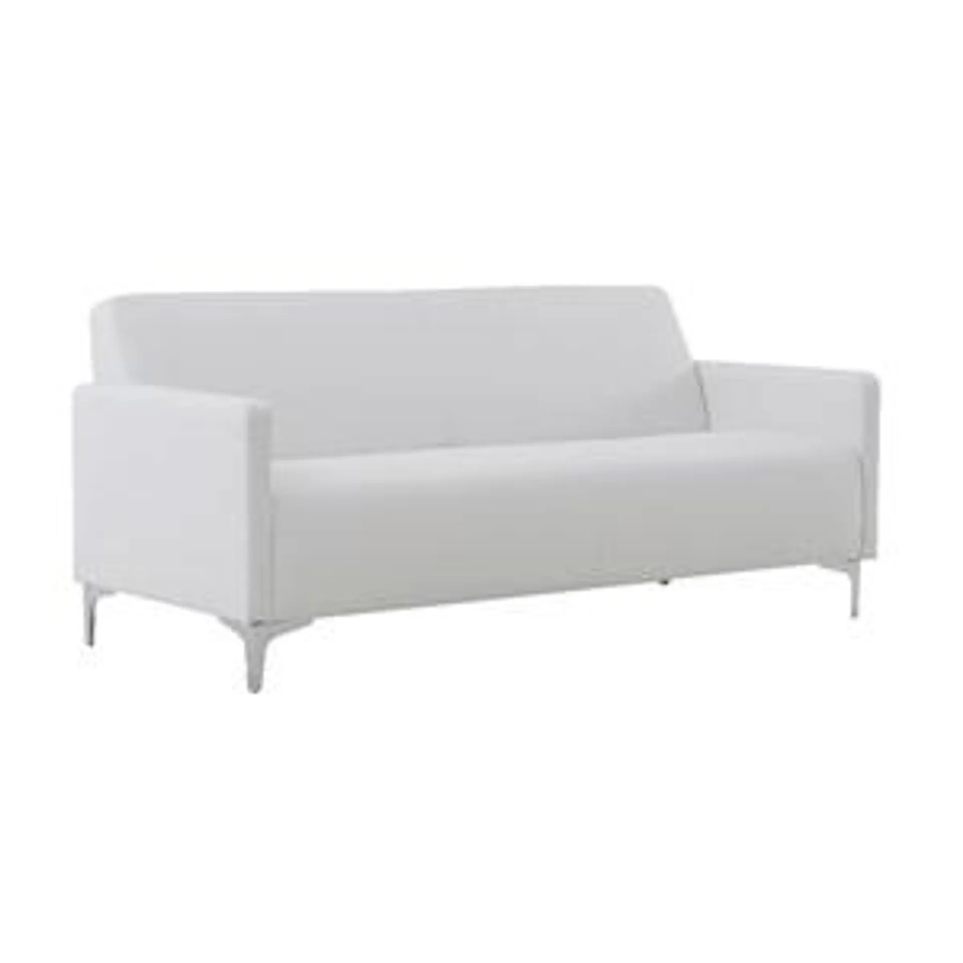 STYLE 3-Seater K/D Sofa White Pu