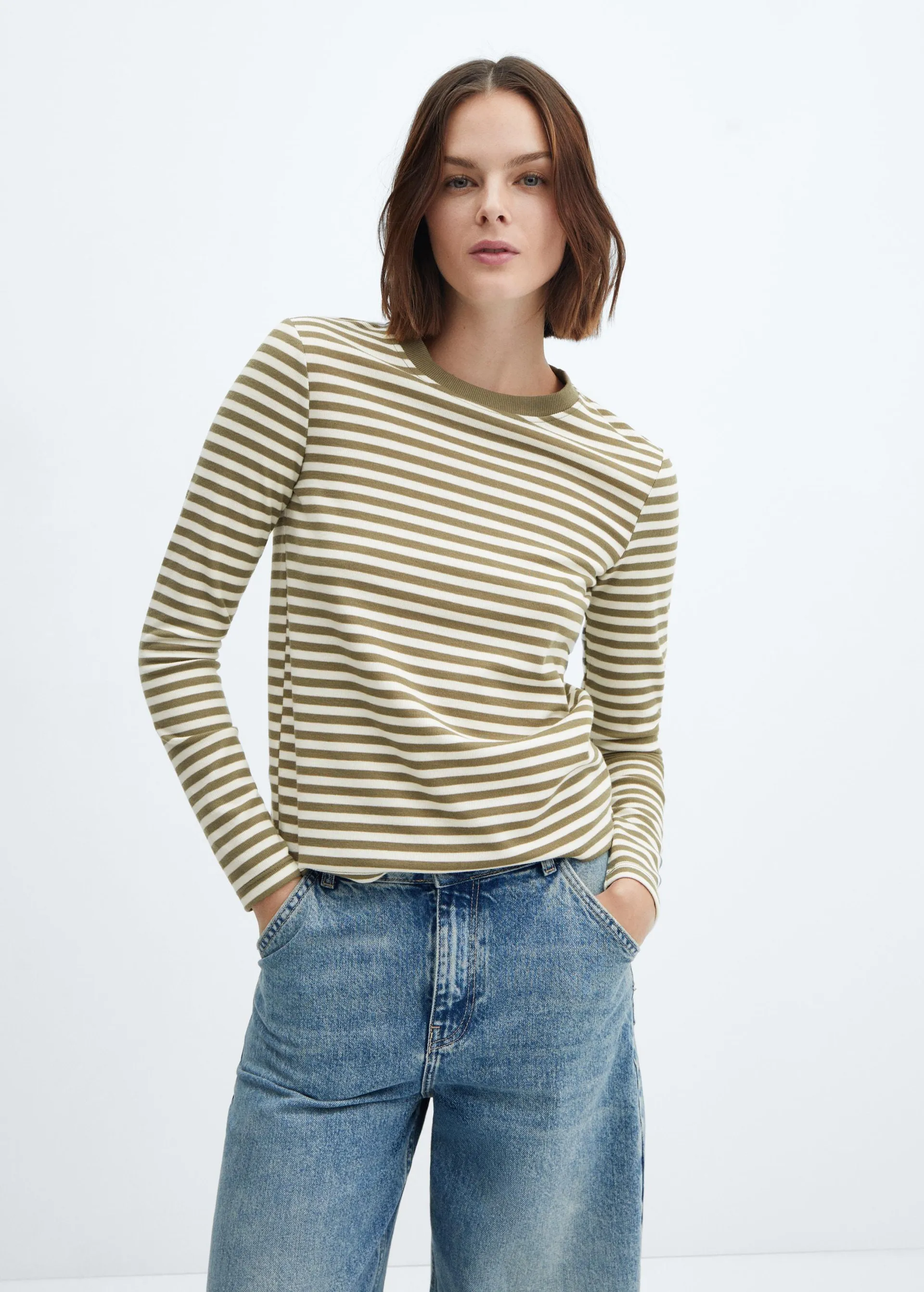 Striped long sleeves t-shirt