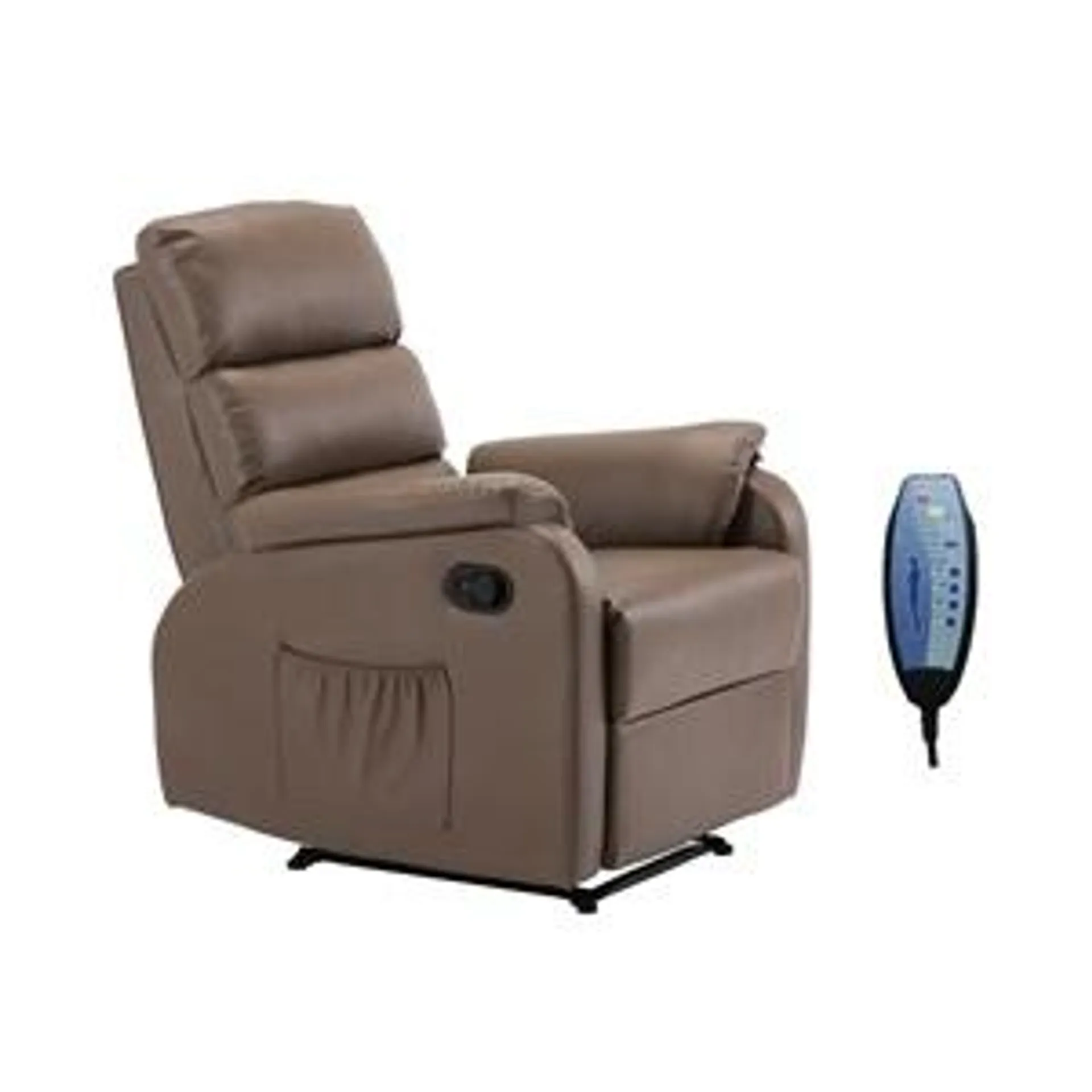 COMFORT Massage Armchair Relax Cappuccino Pu