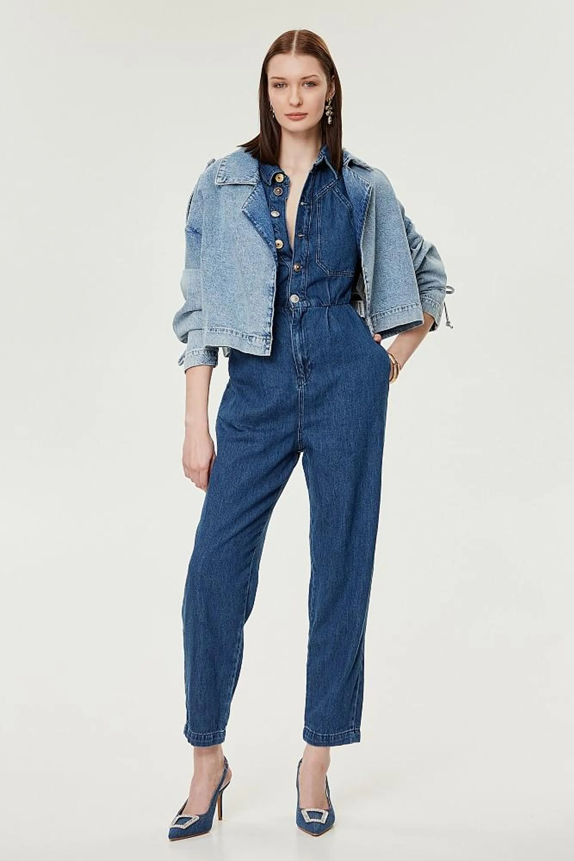 Denim jumpsuit