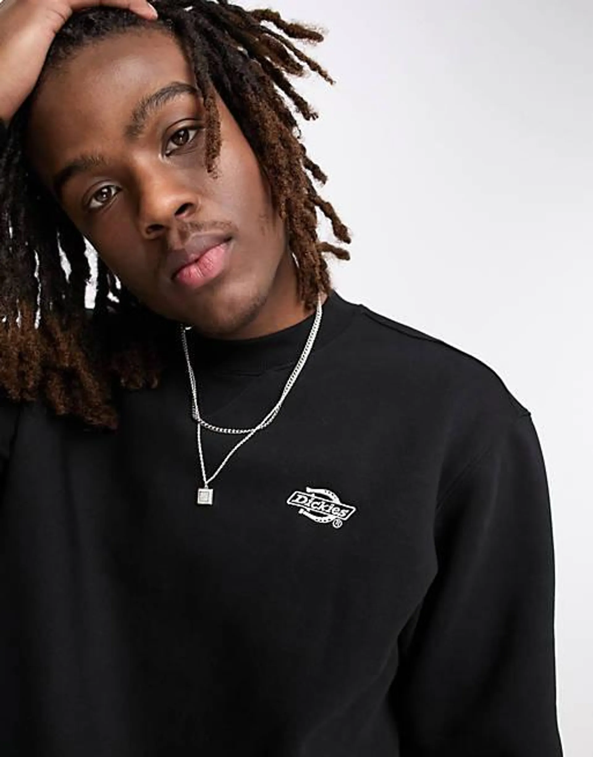 Dickies summerdale premium oversized sweatshirt in black