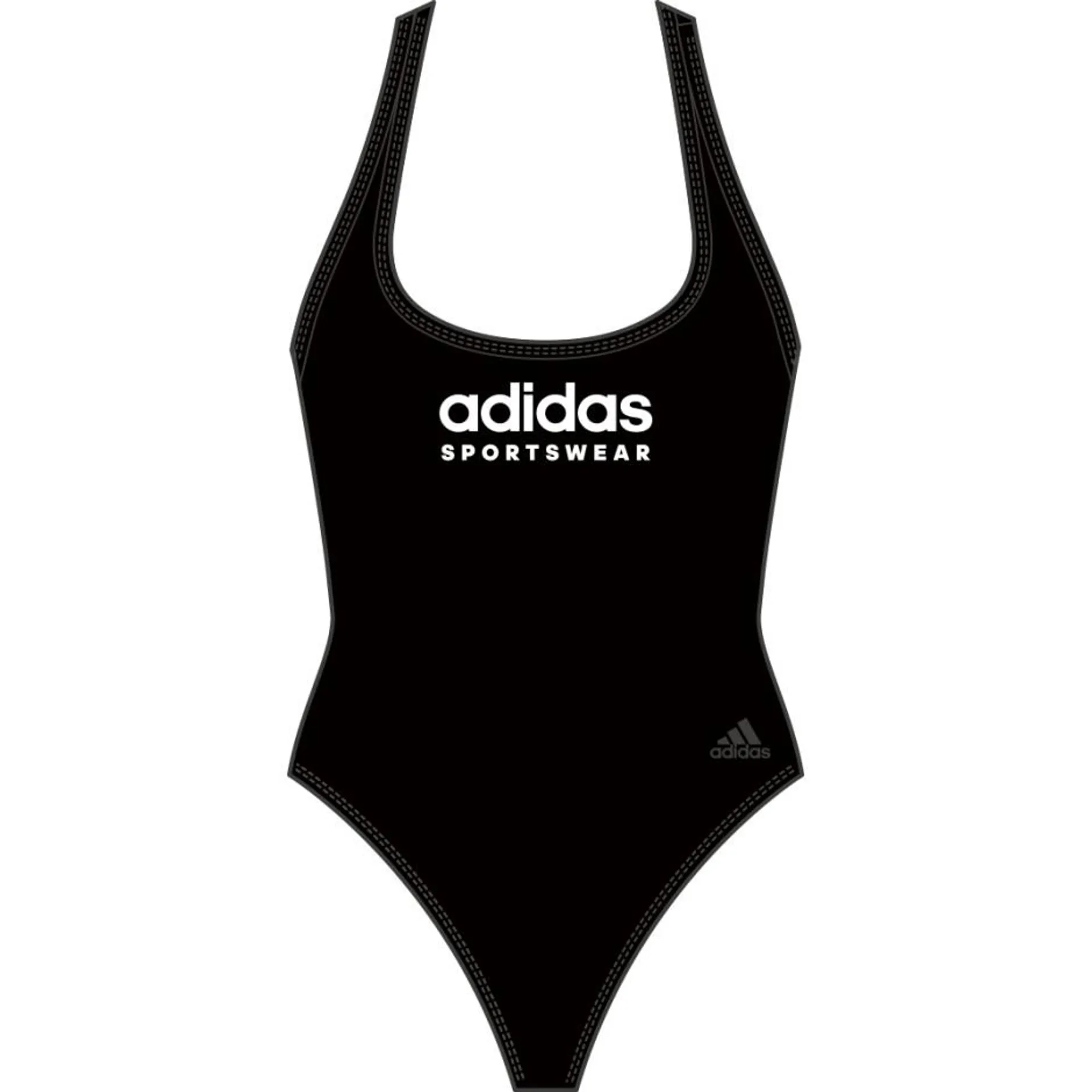 Γυναικείο Ολόσωμο Μαγιό Μαύρο - adidas Performance Sportswear U-Back