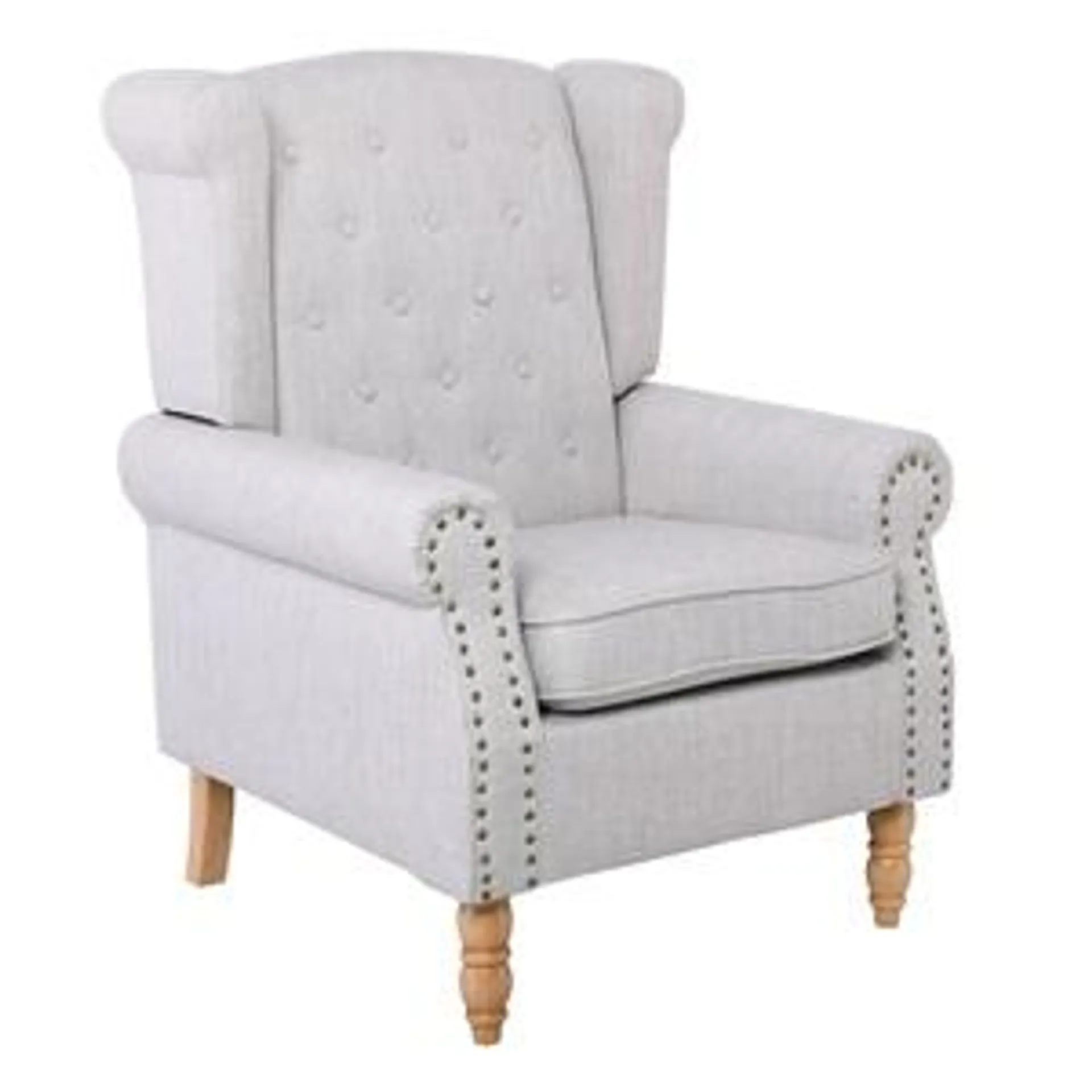 ROSY Armchair Natural / Cream (Ecru) Fabric