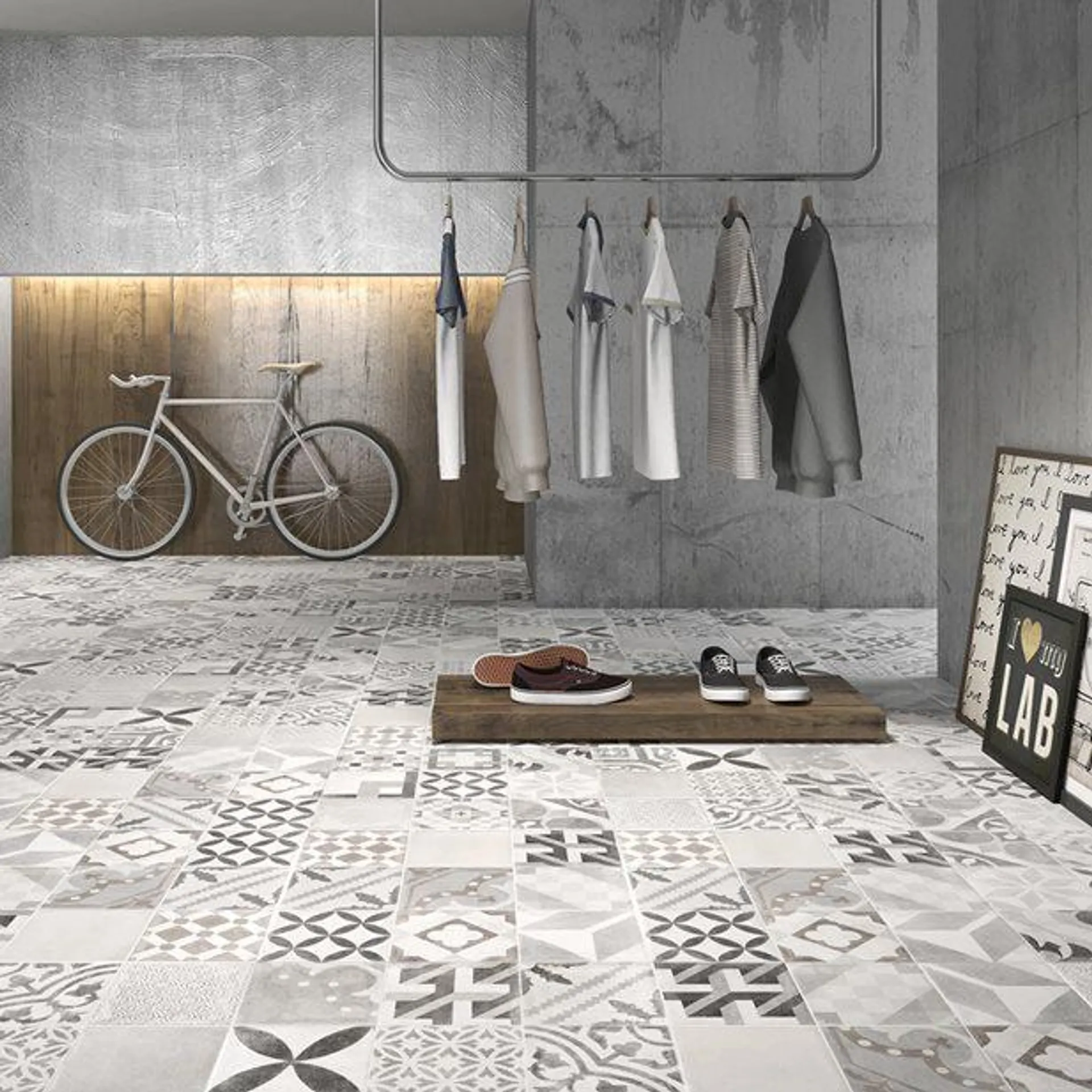 Moments Gris 2021 Patchwork 45 x 45