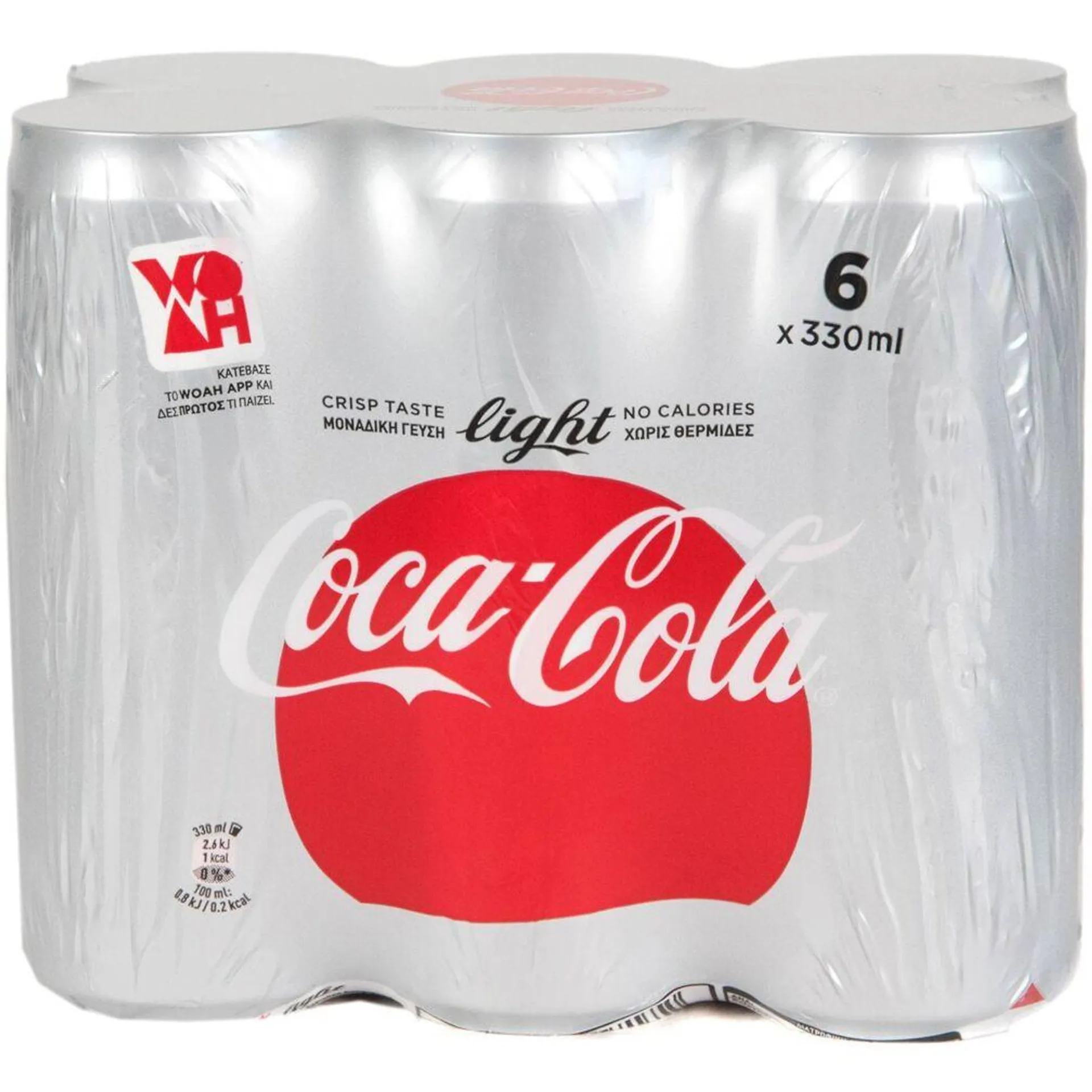 Αναψυκτικό COCA COLA light (6x330ml)