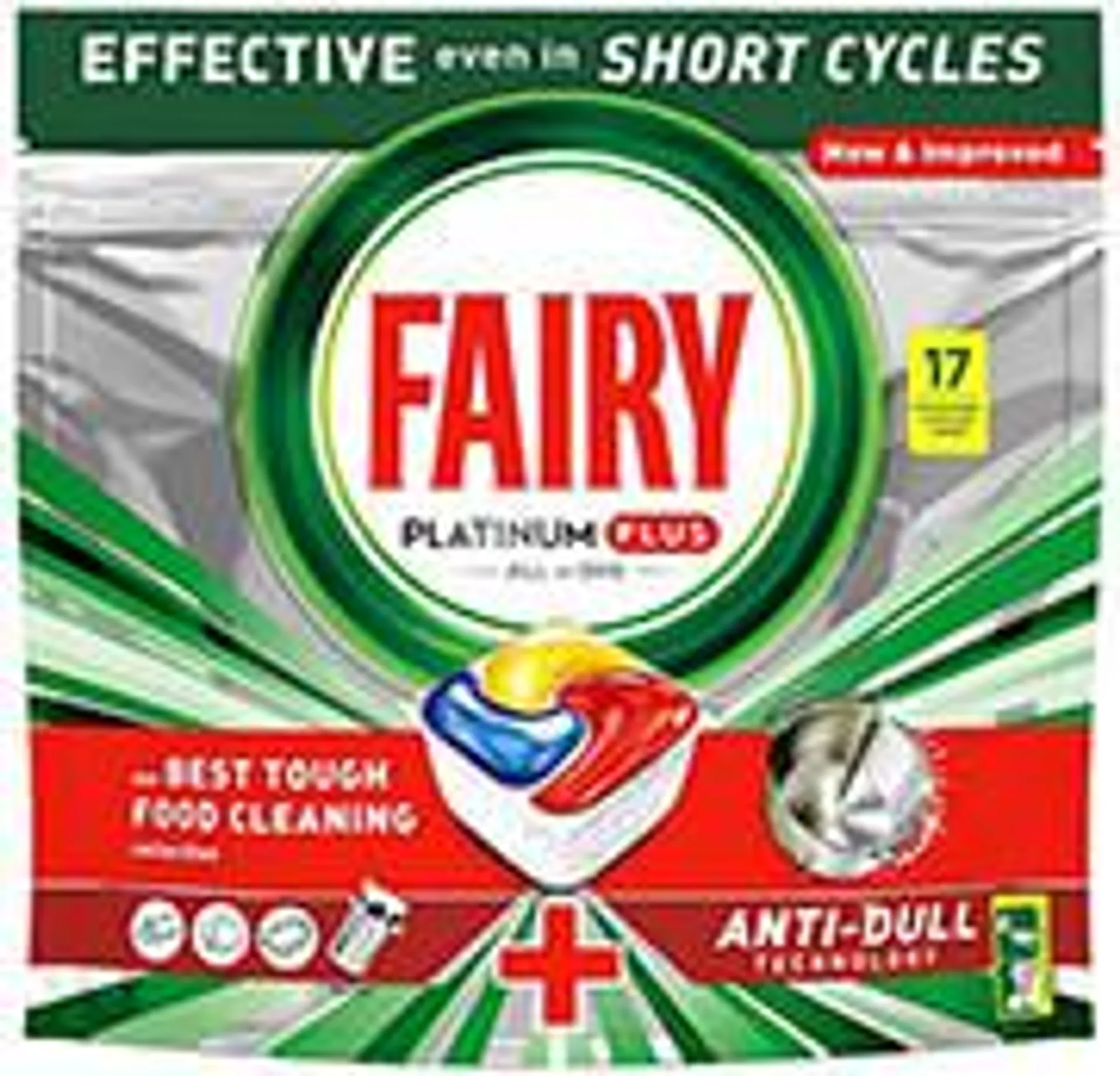 FAIRY ΚΑΨΟΥΛΕΣ ΠΛΥΝΤΗΡΙΟΥ PLATINUM PLUS ANTI DULL 17ΜΕΖ