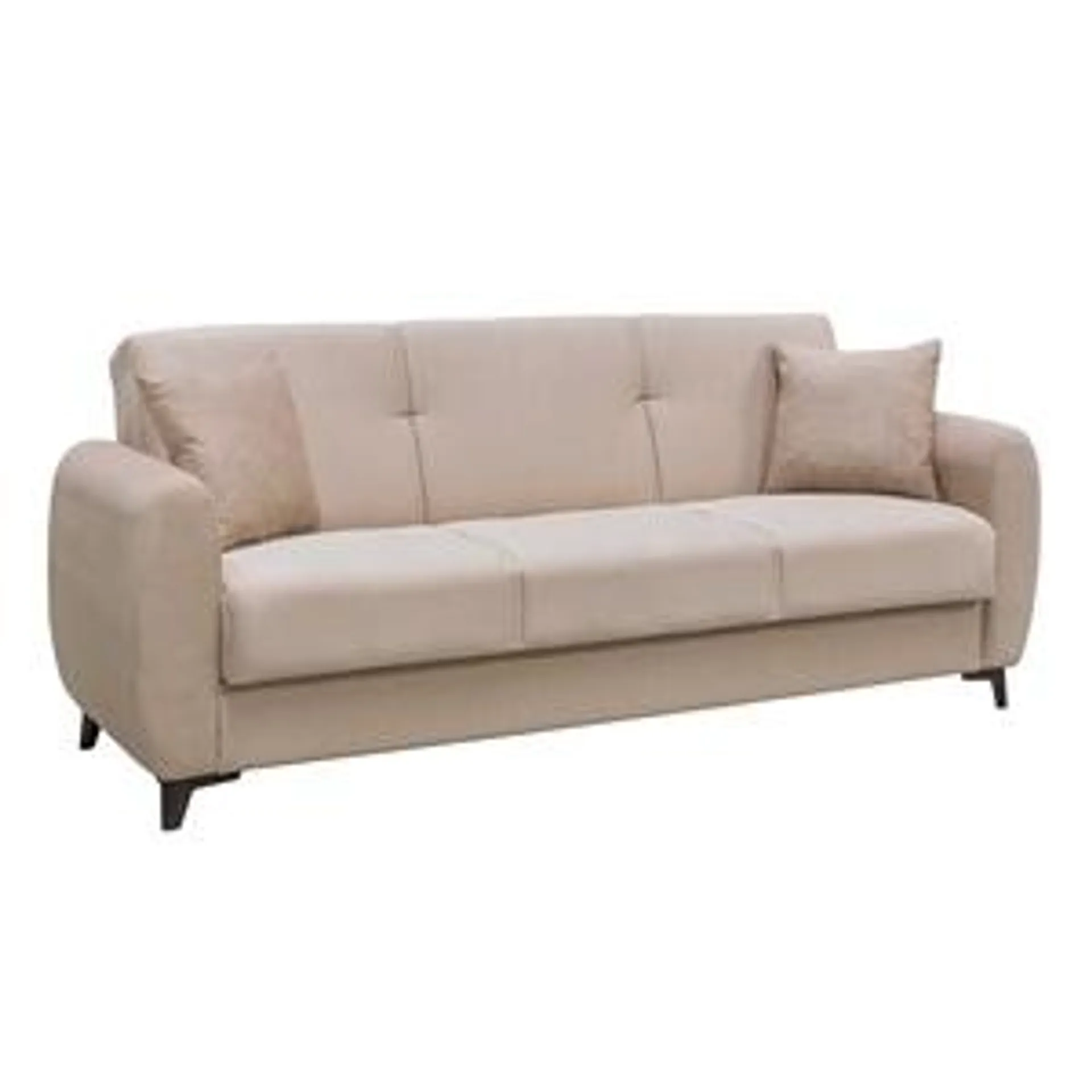 DARIO Sofa-Bed with Storage 3-Seater / Fabric Cappuccino