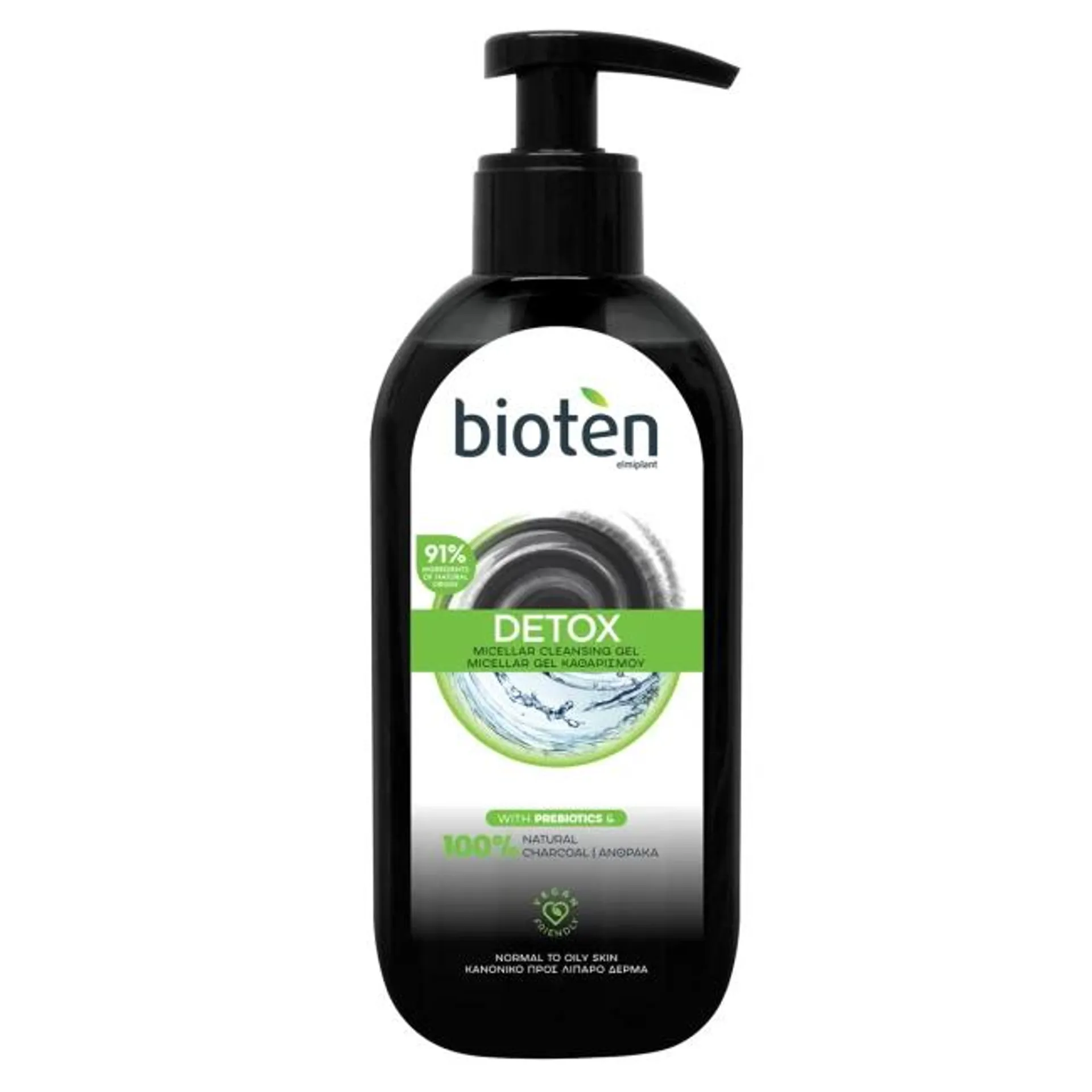 BIOTEN 200ML CLEANSING GEL DETOX CHARC