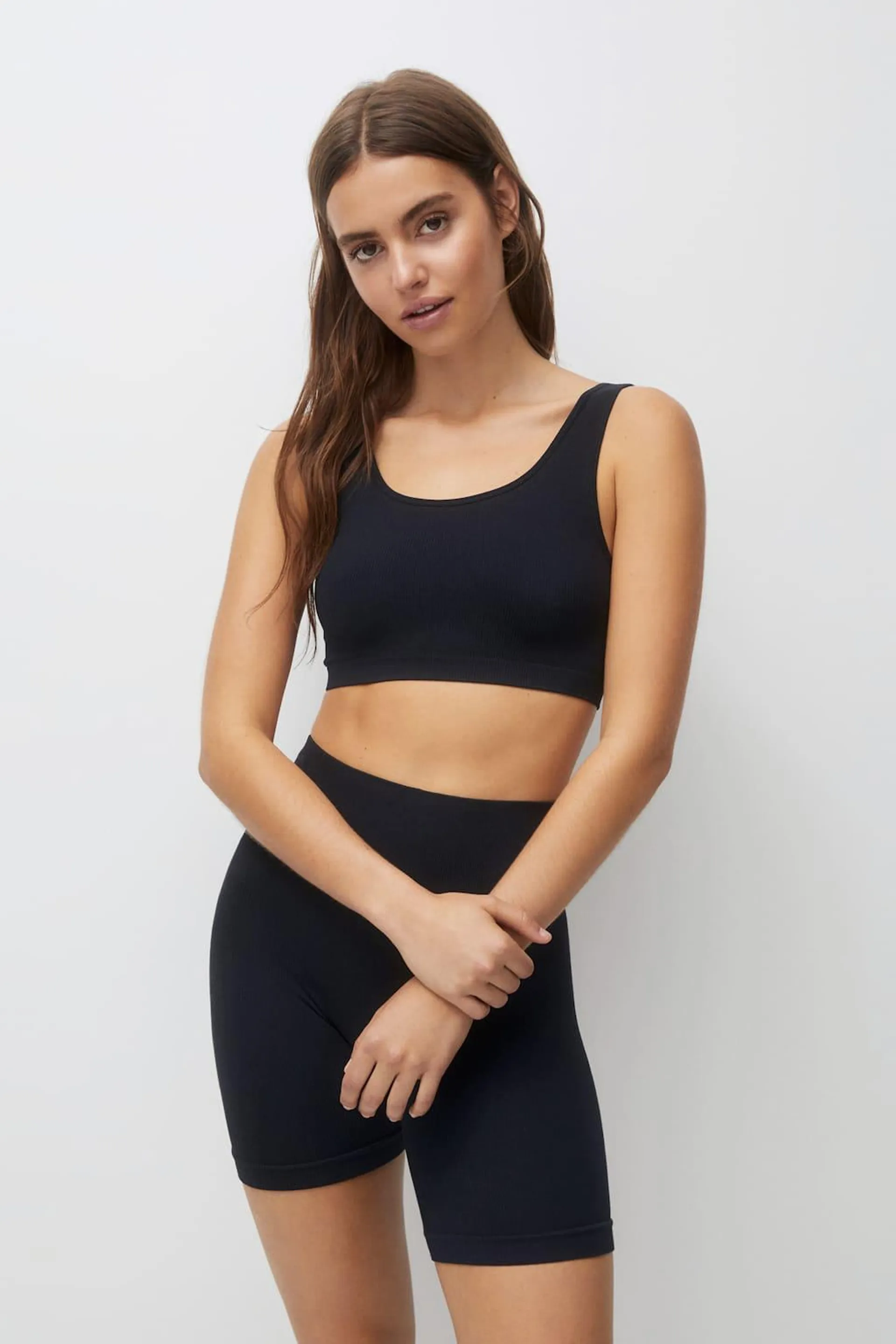 RIBBED COMFORT FIT STRAPPY TOP