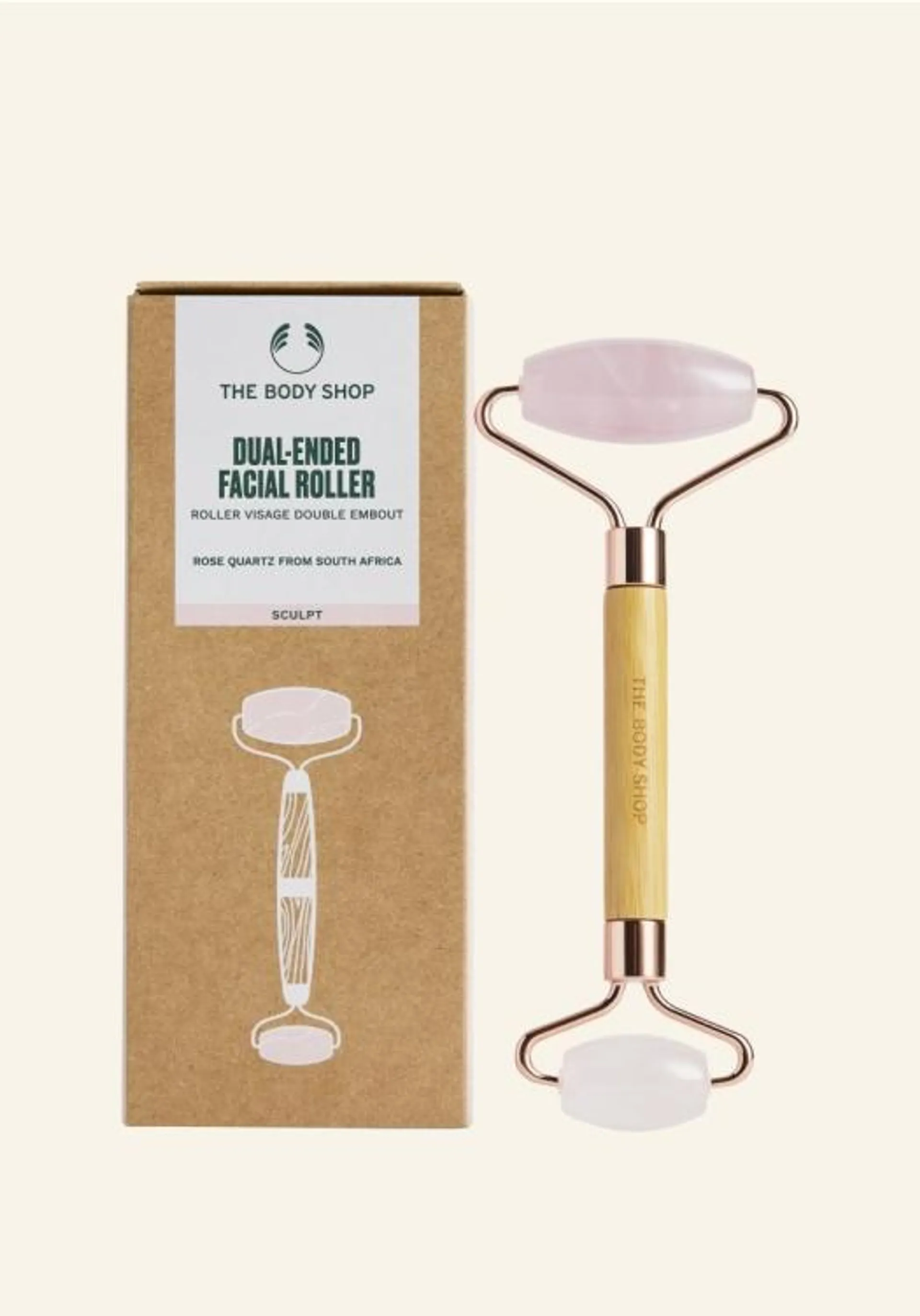 Rose Quartz Dual-Ended Facial Roller