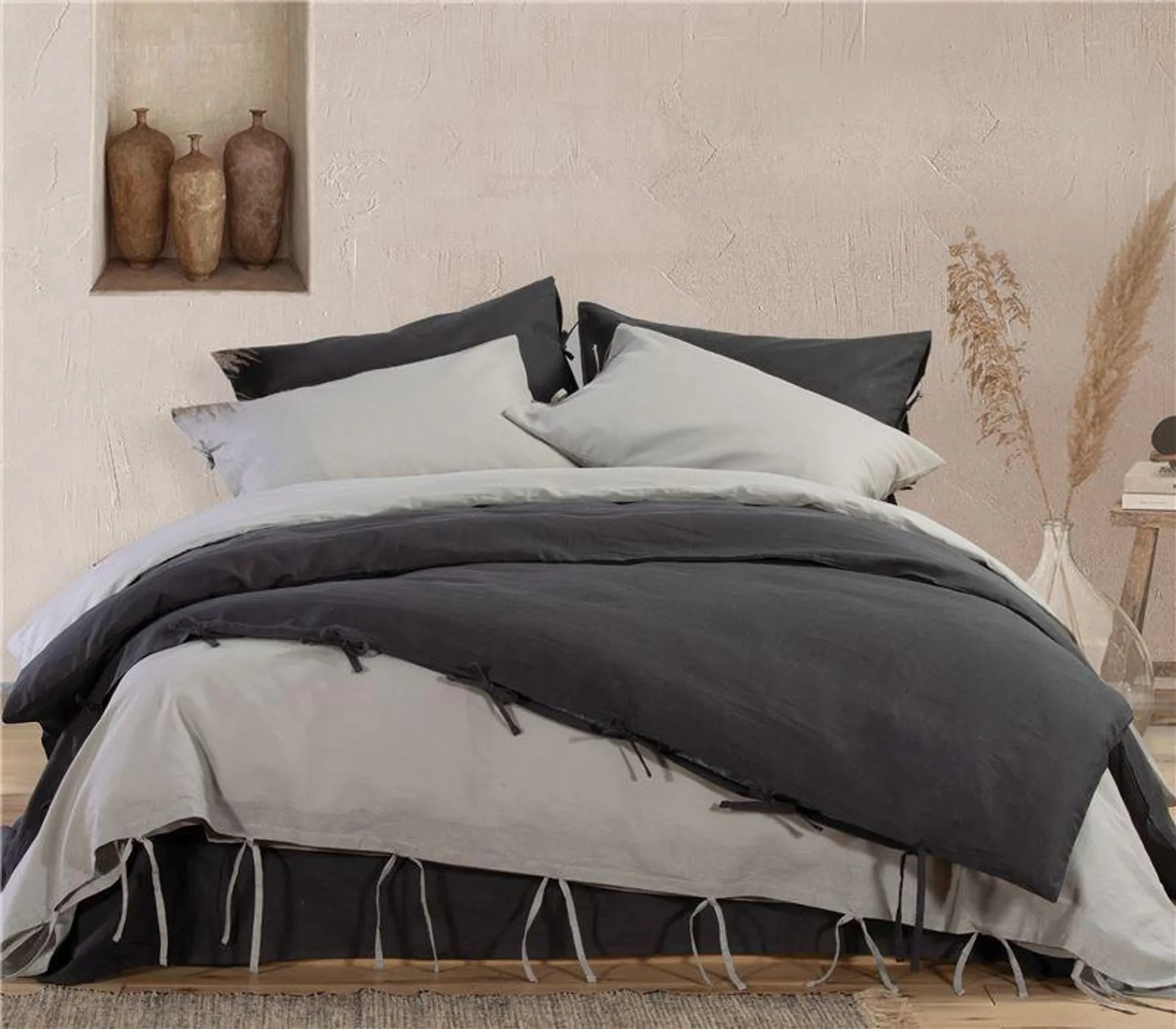 ΣΕΝΤΟΝΙ ΜΕΜΟΝΩΜΕΝΟ KING SIZE COTTON-LINEN 270X280