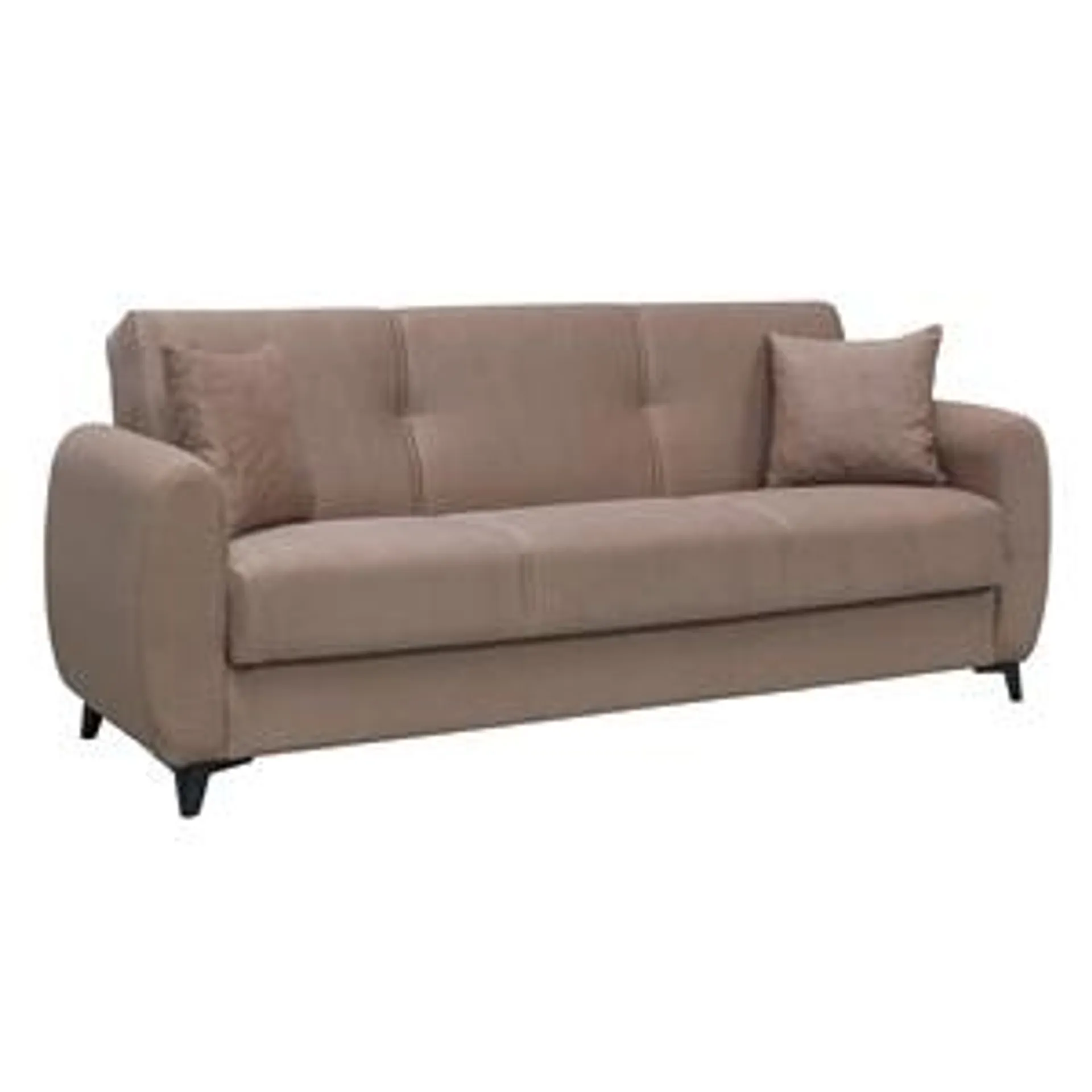 DARIO Sofa-Bed with Storage 3-Seater / Fabric Brown