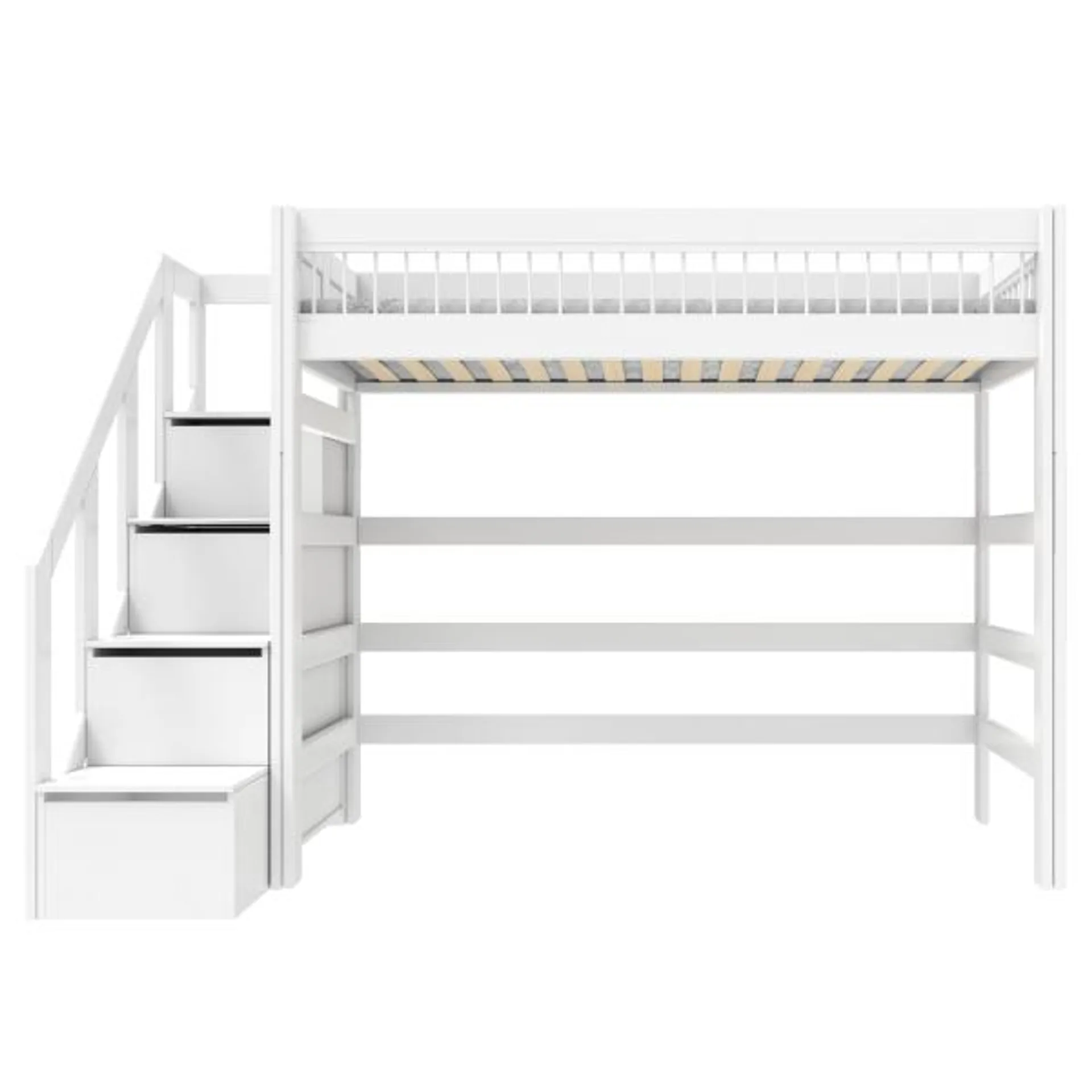 High bed with stepladder, Breeze