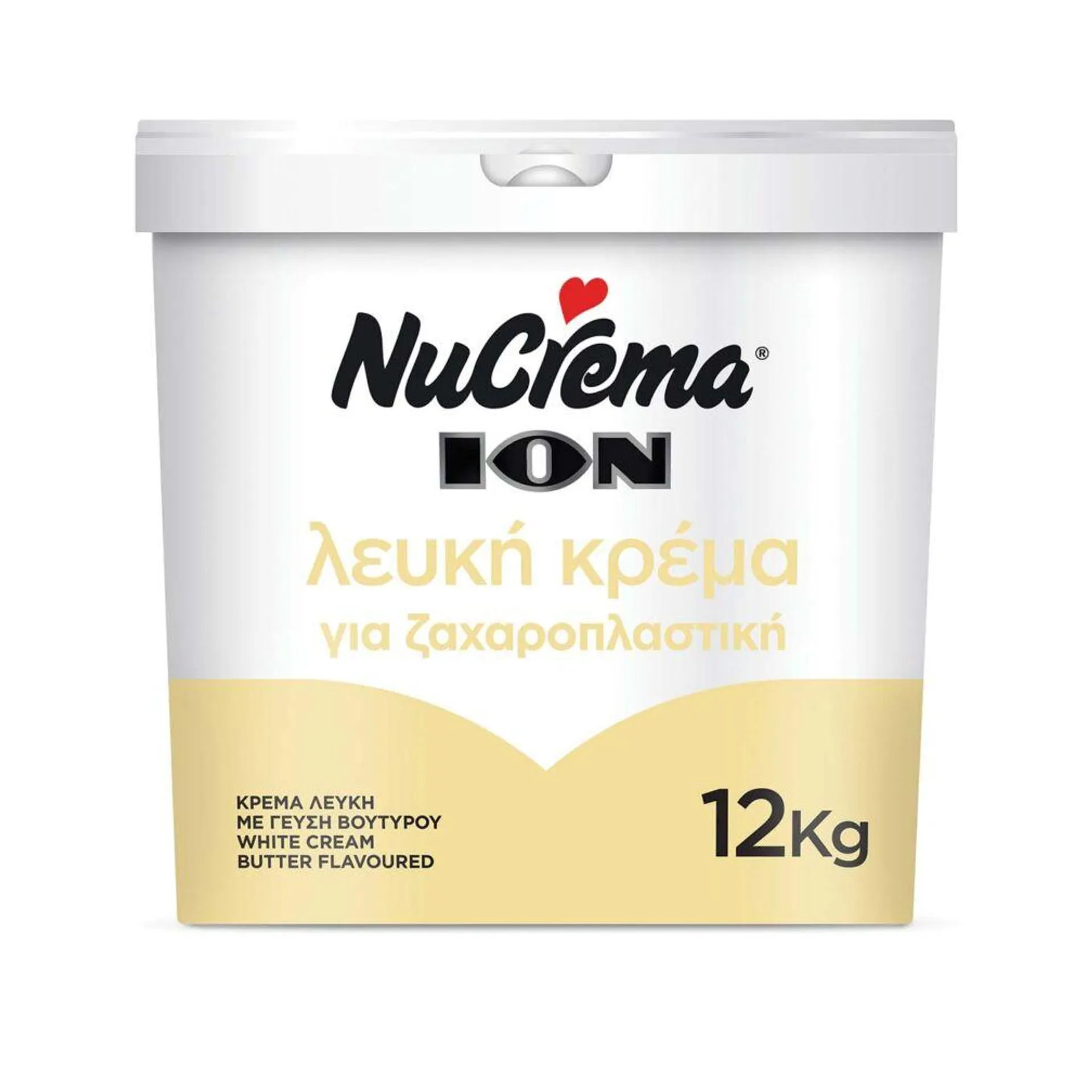 NUCREMA Πραλίνα λευκή ζαχαροπλαστικής (12kg)