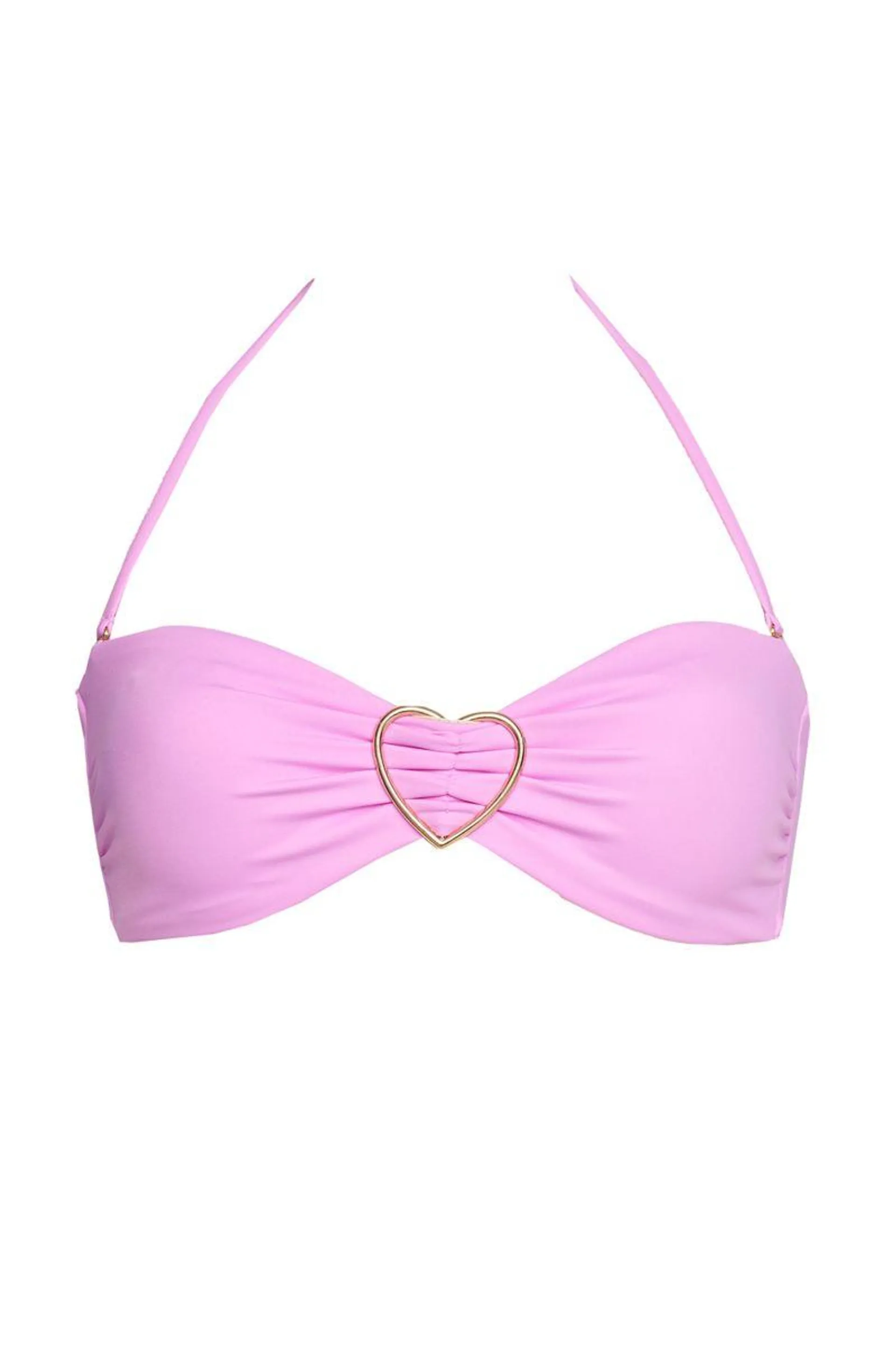 FASHION SOLIDS STRAPLESS PUSH-UP SWIMWEAR BIKINI TOP