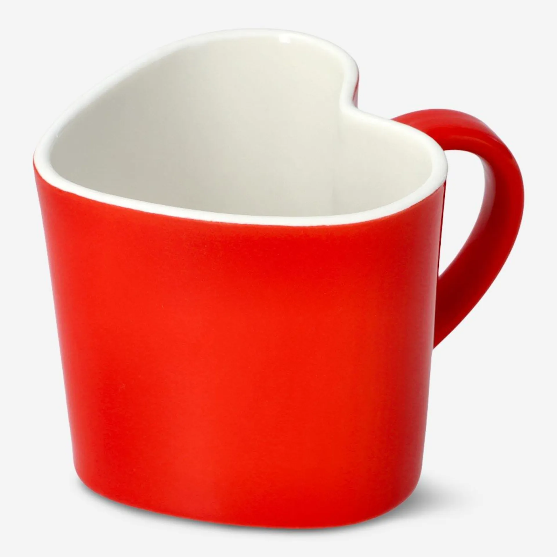 Heart shaped red mug - 330 ml