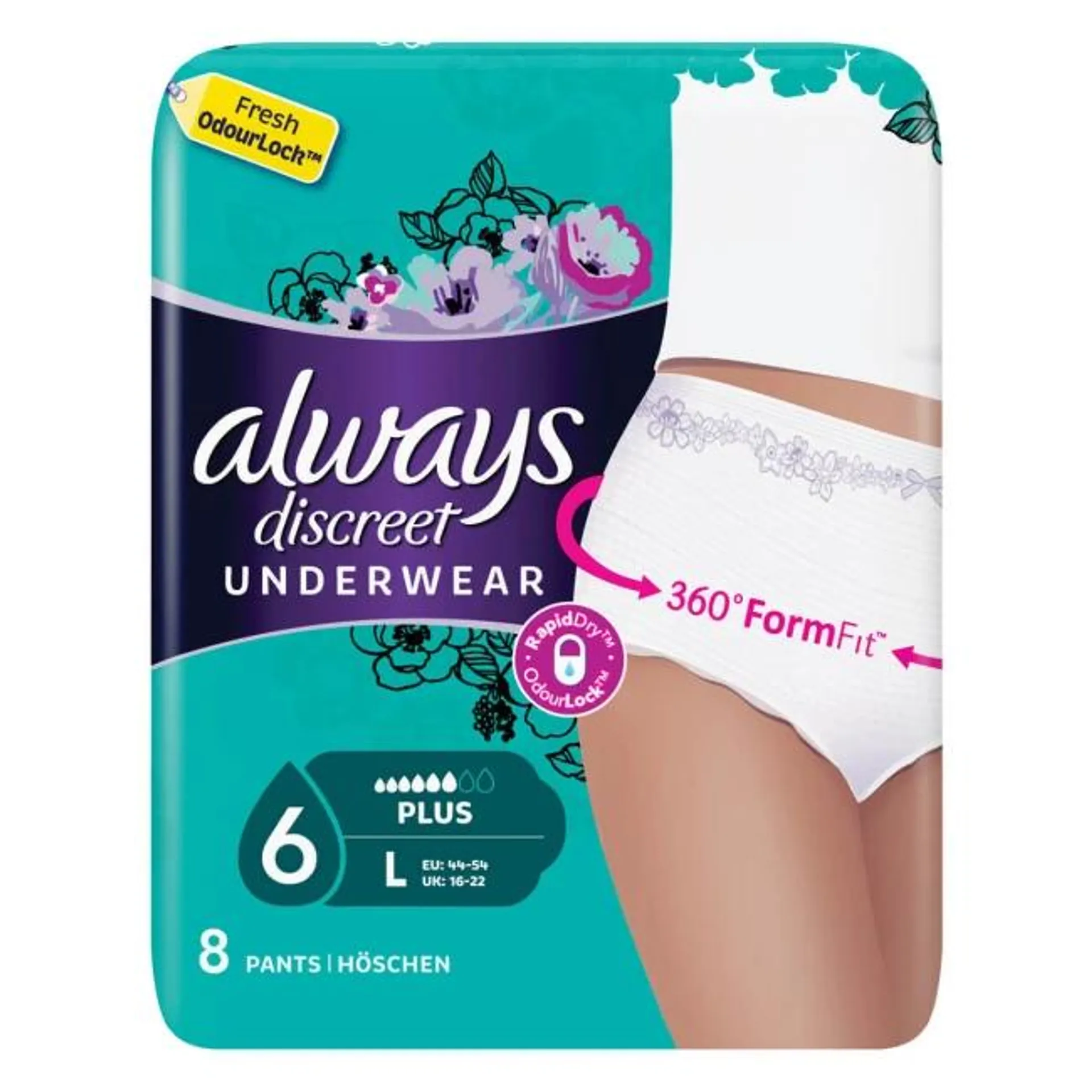 ALWAYS 8-ΤΜΧ DISCREET PANTS LARGE